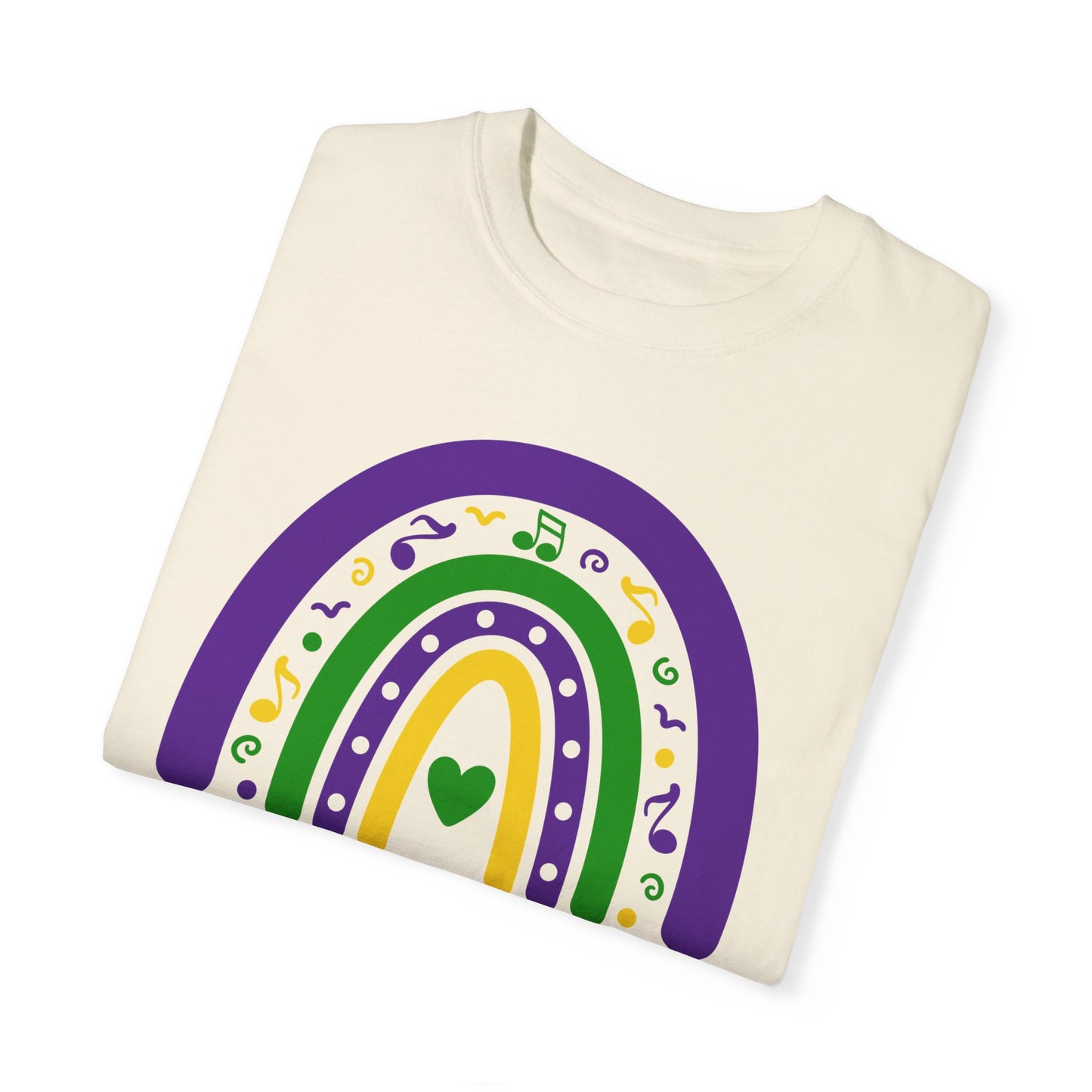 NICU Mardi Gras T Shirt Rainbow Design