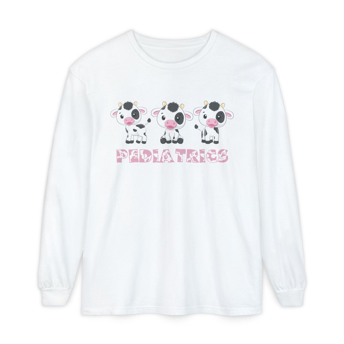 Cute Pediatrics Cow Long Sleeve T-Shirt