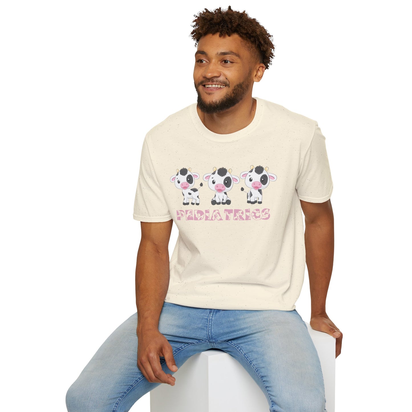 Cute Pediatrics Cow Unisex Heavy Cotton Tee