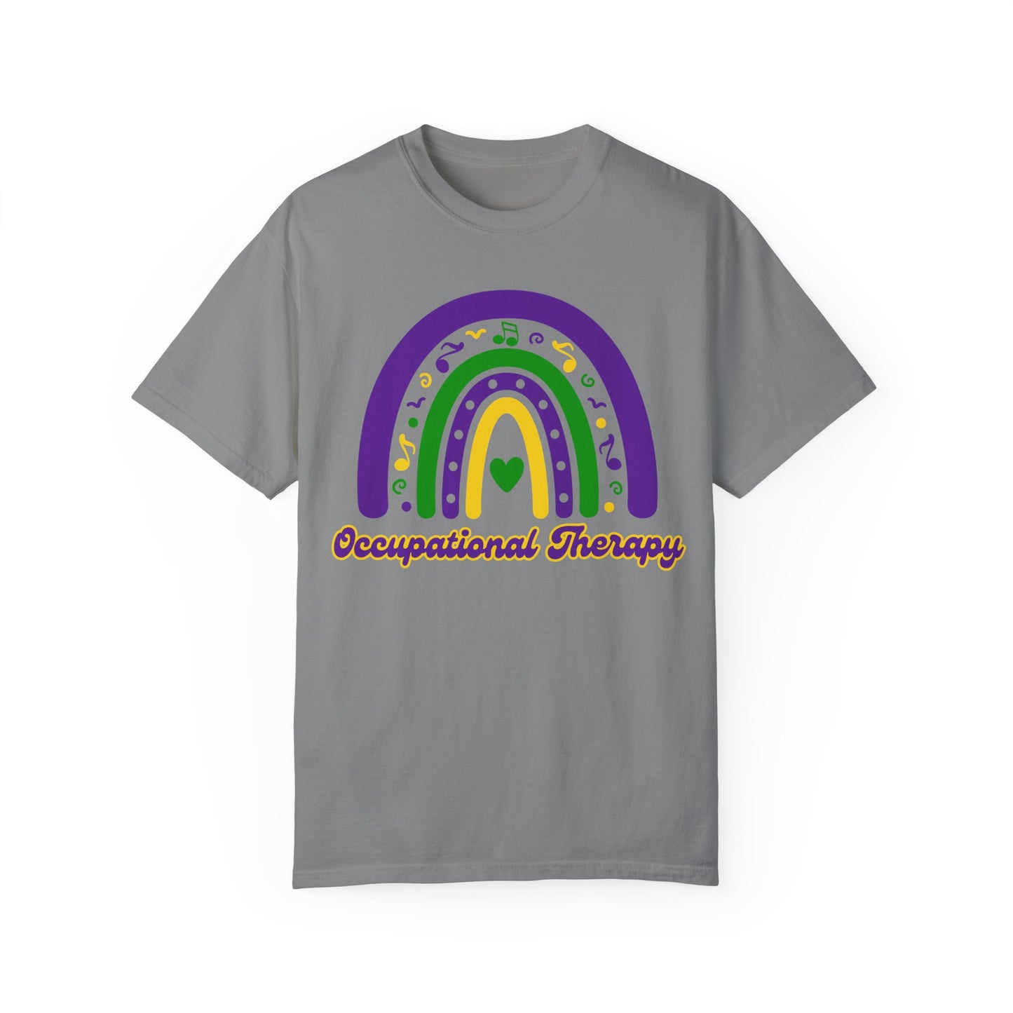 Occupational Therapy Mardi Gras T Shirt Rainbow Design