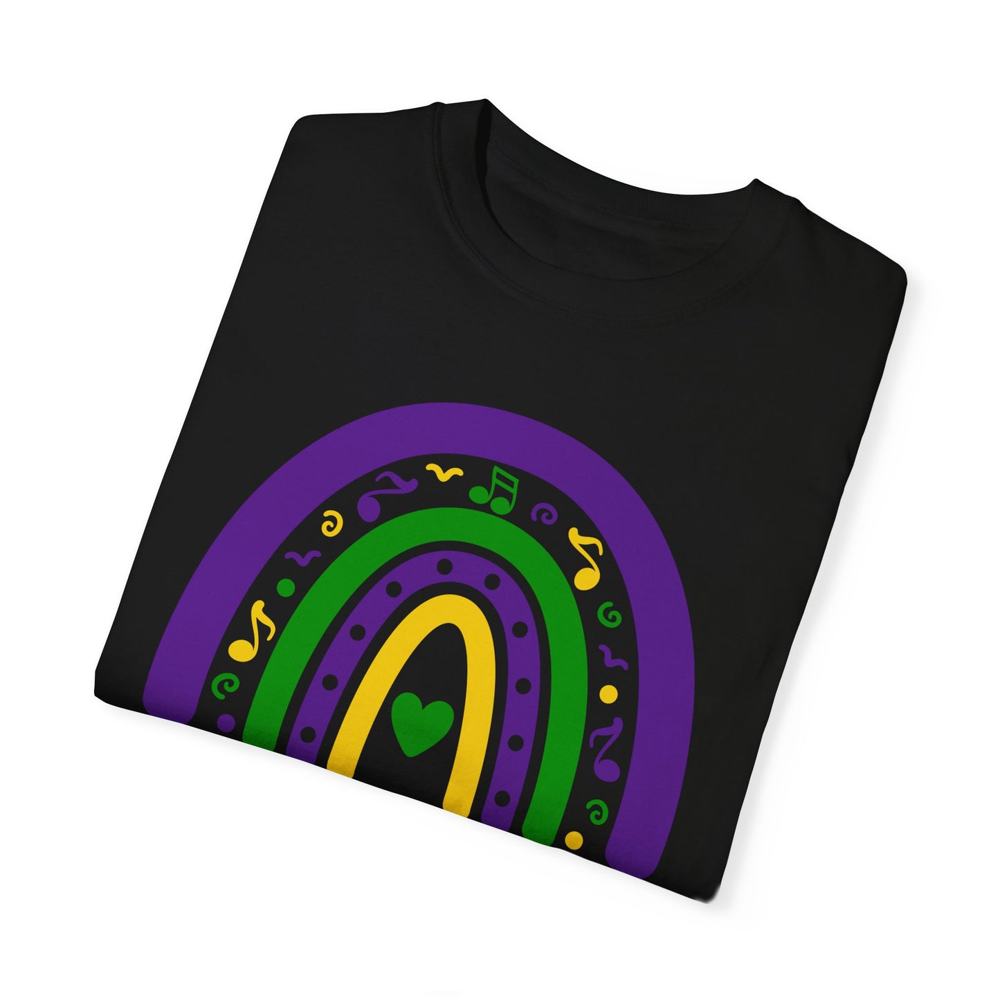 NICU Mardi Gras T Shirt Rainbow Design