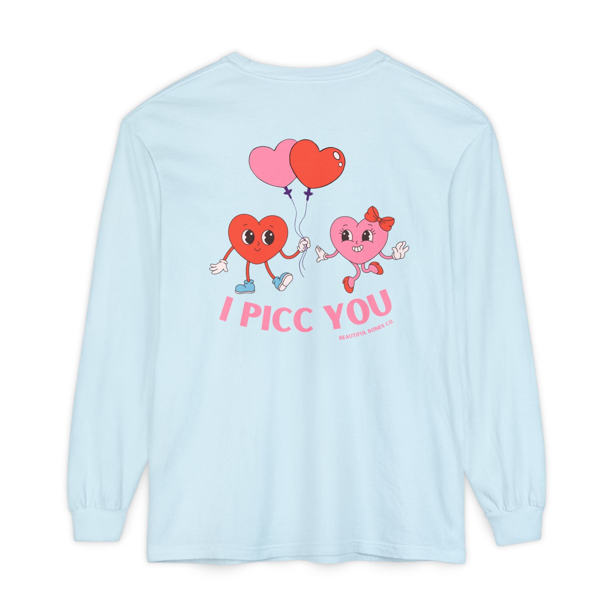 I PICC YOU Vascular Access Valentines Day Long Sleave