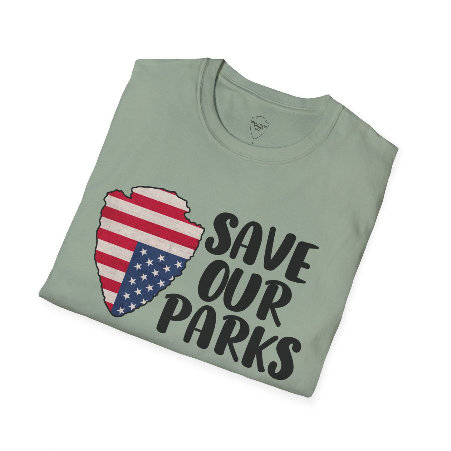 Save Our National Parks Distress Flag T Shirt