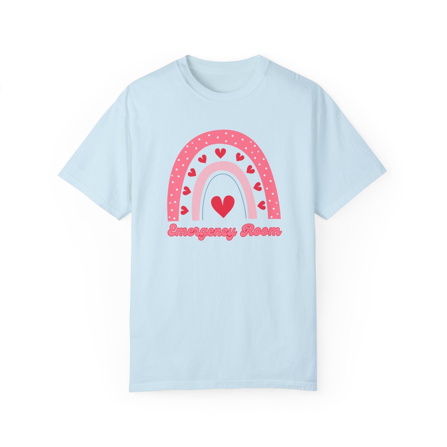 Emergency Room Valentines Day Shirt Rainbow Hearts