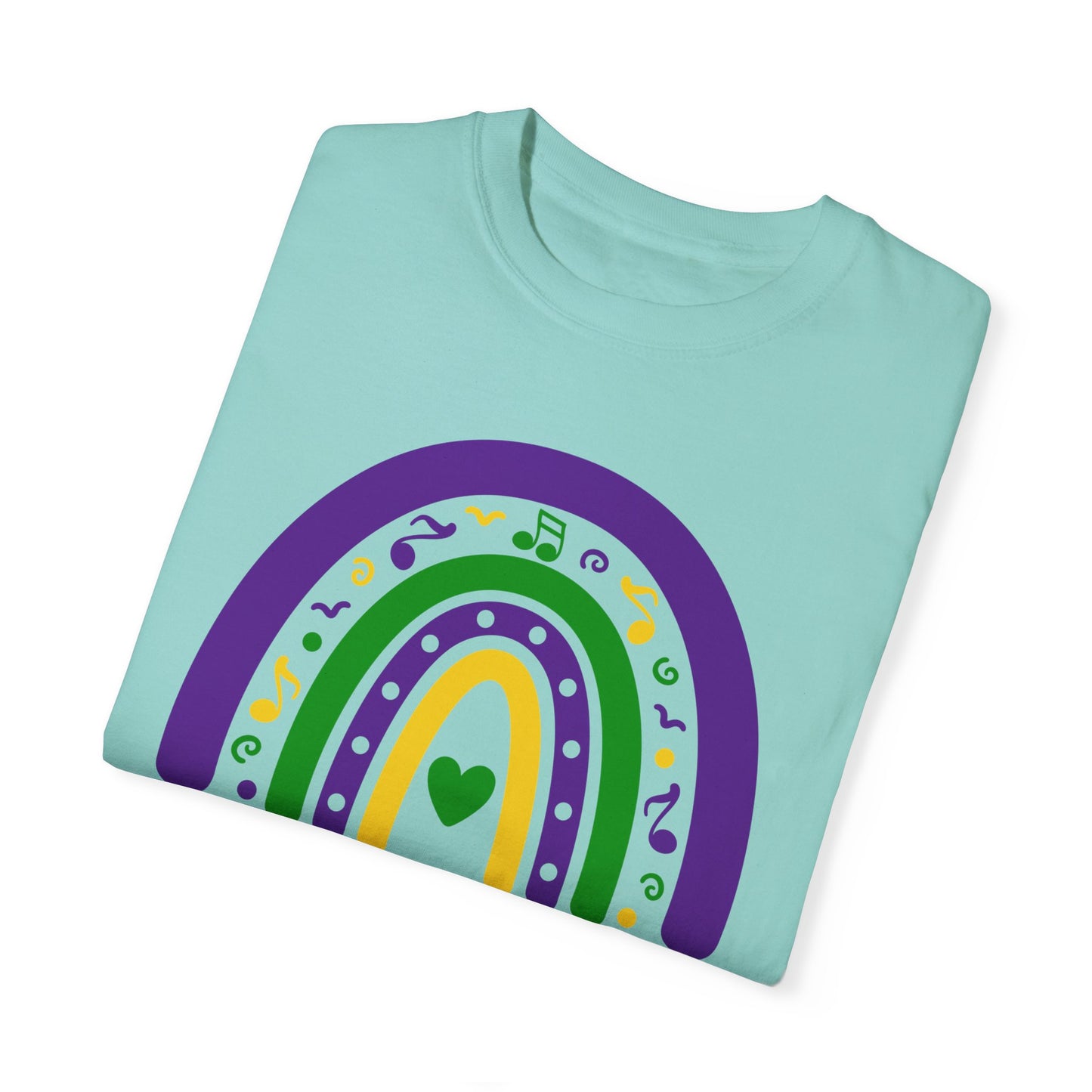 Pediatric Nurse Mardi Gras T Shirt Rainbow Design