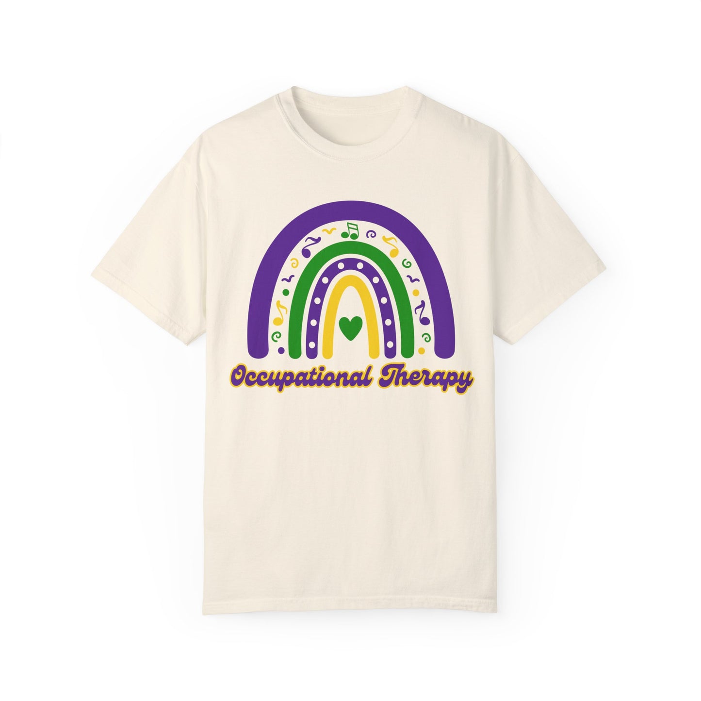 Occupational Therapy Mardi Gras T Shirt Rainbow Design