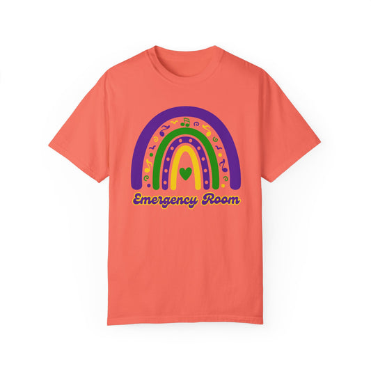 Emergency Room Rainbow Unisex Garment-Dyed T-Shirt - Vibrant, Casual Wear for Healthcare Heroes