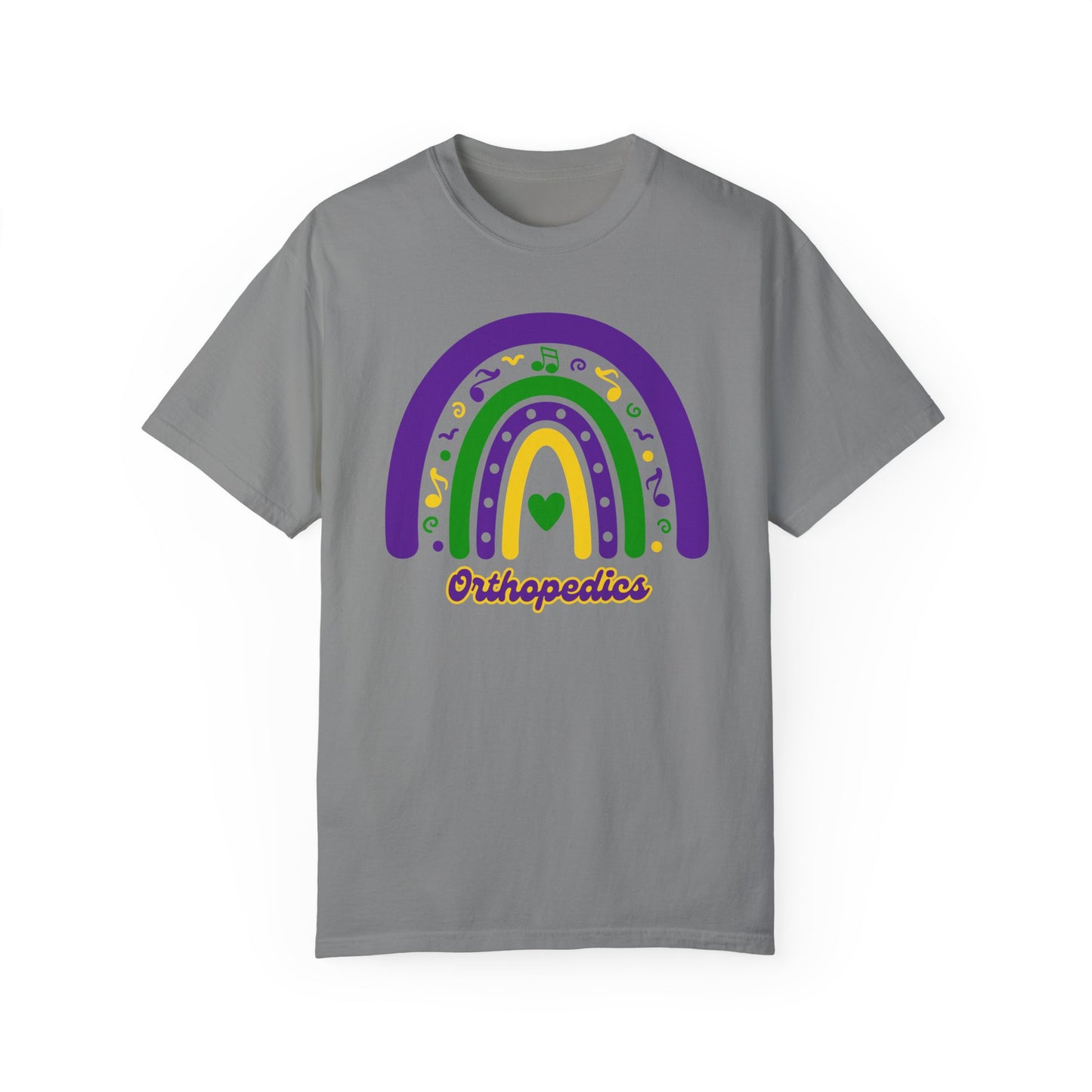 Fun Orthopedics Mardi Gras T Shirt Rainbow Design