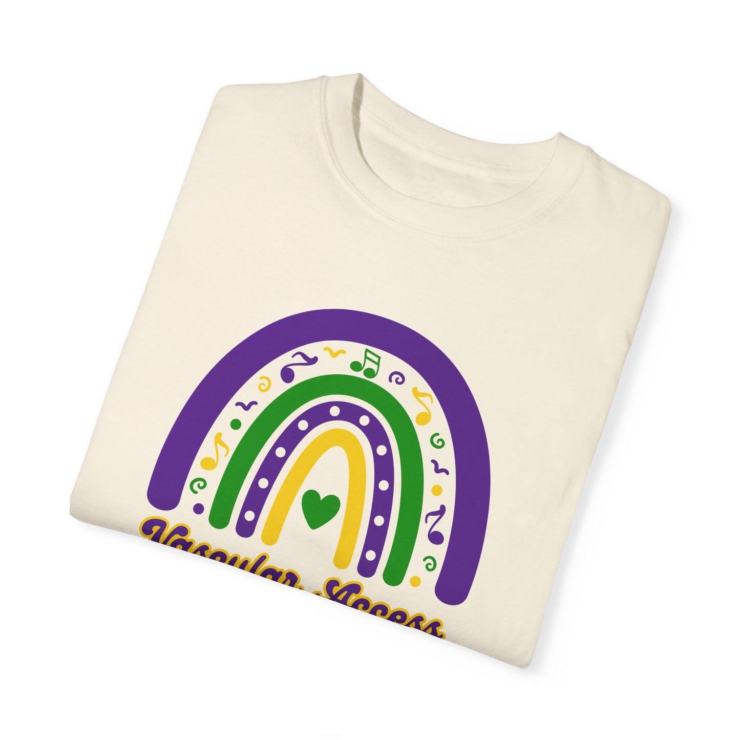 VASCULAR ACCESS Mardi Gras Rainbow T Shirt