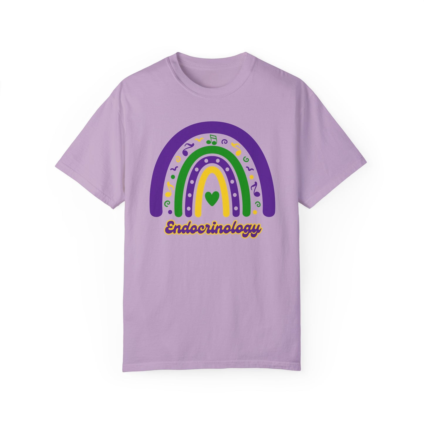 Endocrinology Mardi Gras T Shirt Rainbow Design