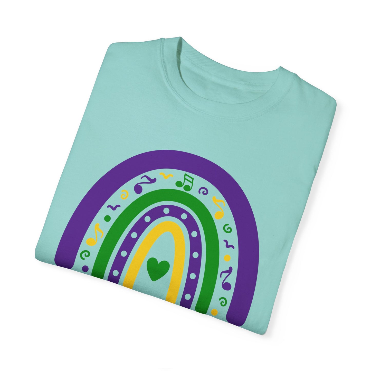 Behavior Health Mardi Gras T Shirt Rainbow Design