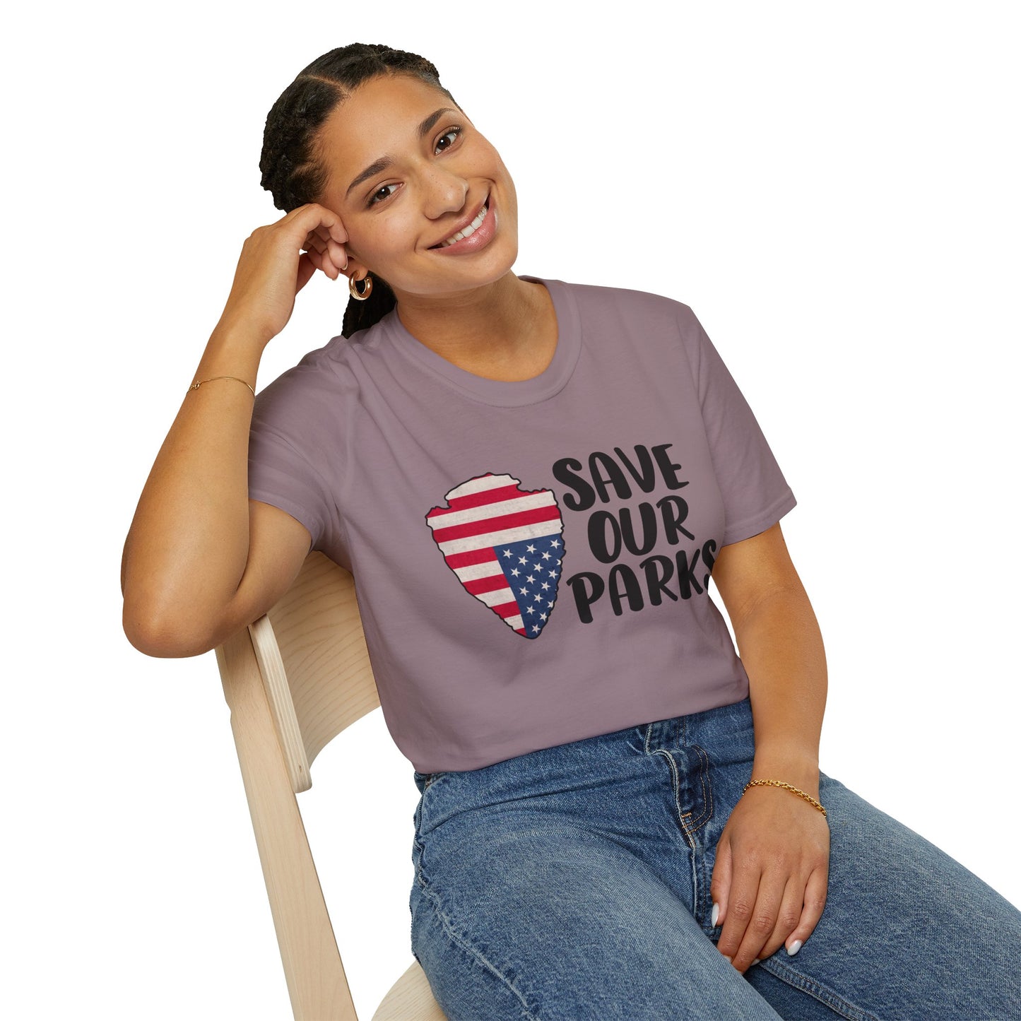 Save Our National Parks Distress Flag T Shirt