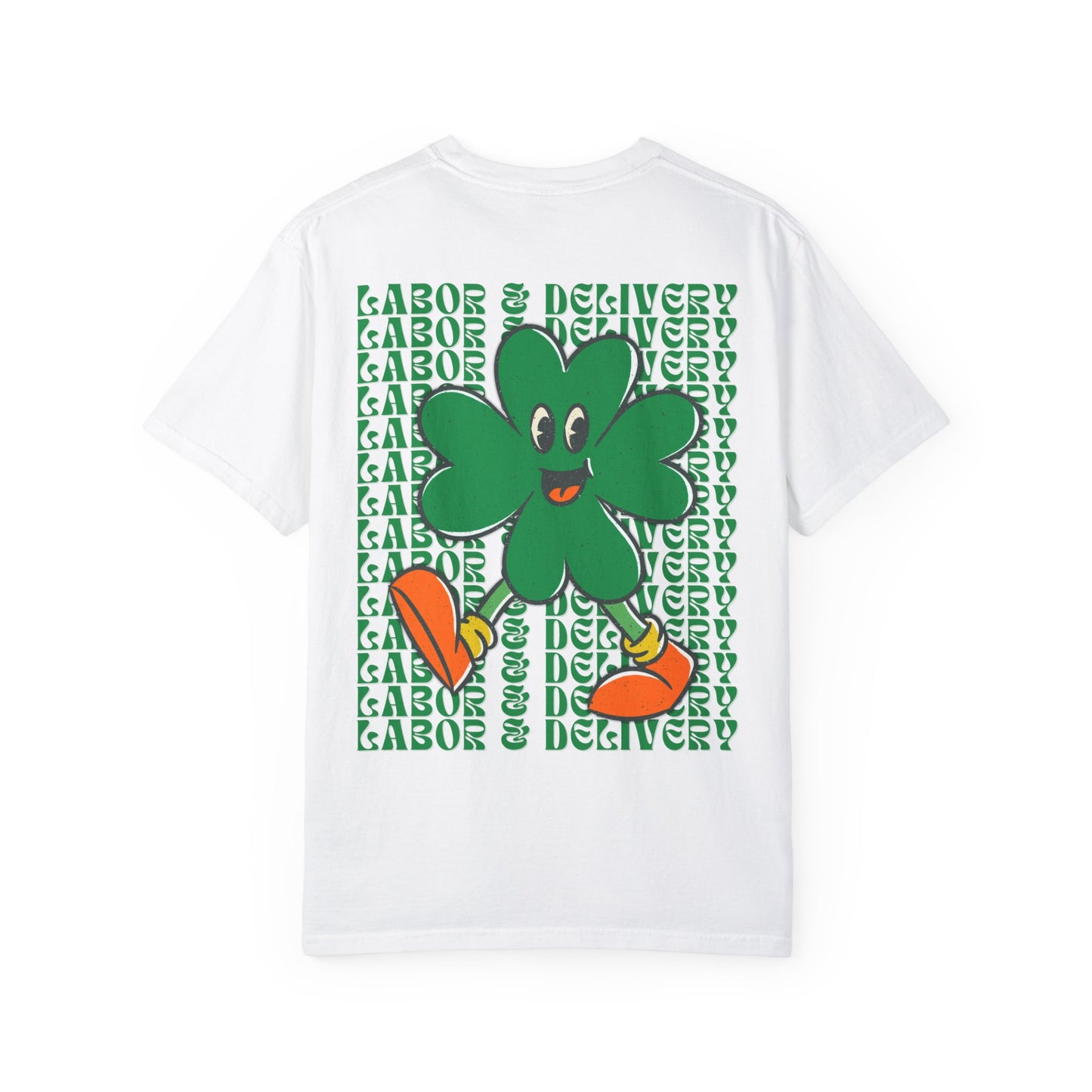 Labor & Delivery St. Patrick's Day T Shirt Happy Shamrock