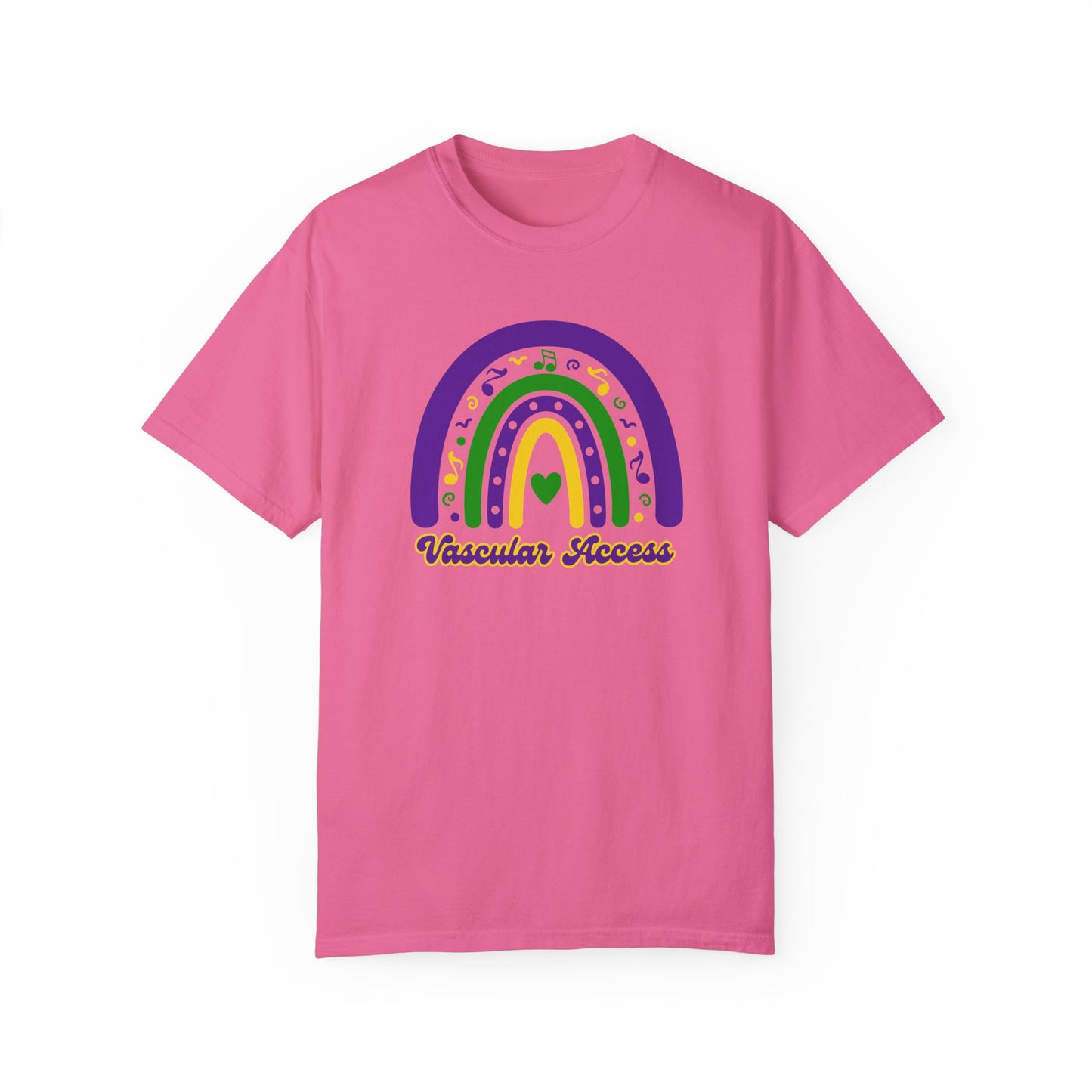 VASCULAR ACCESS Mardi Gras Rainbow T Shirt