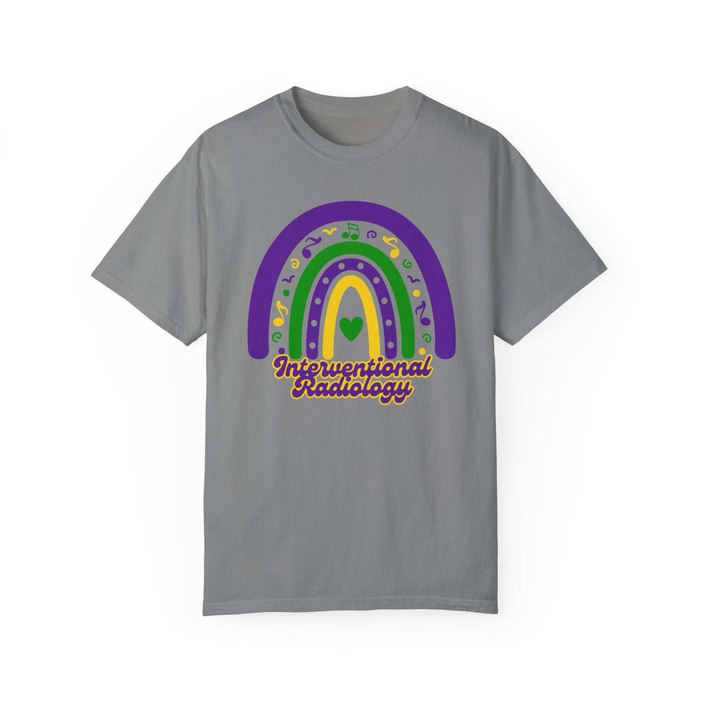 Interventional Radiology Mardi Gras T Shirt Rainbow Design