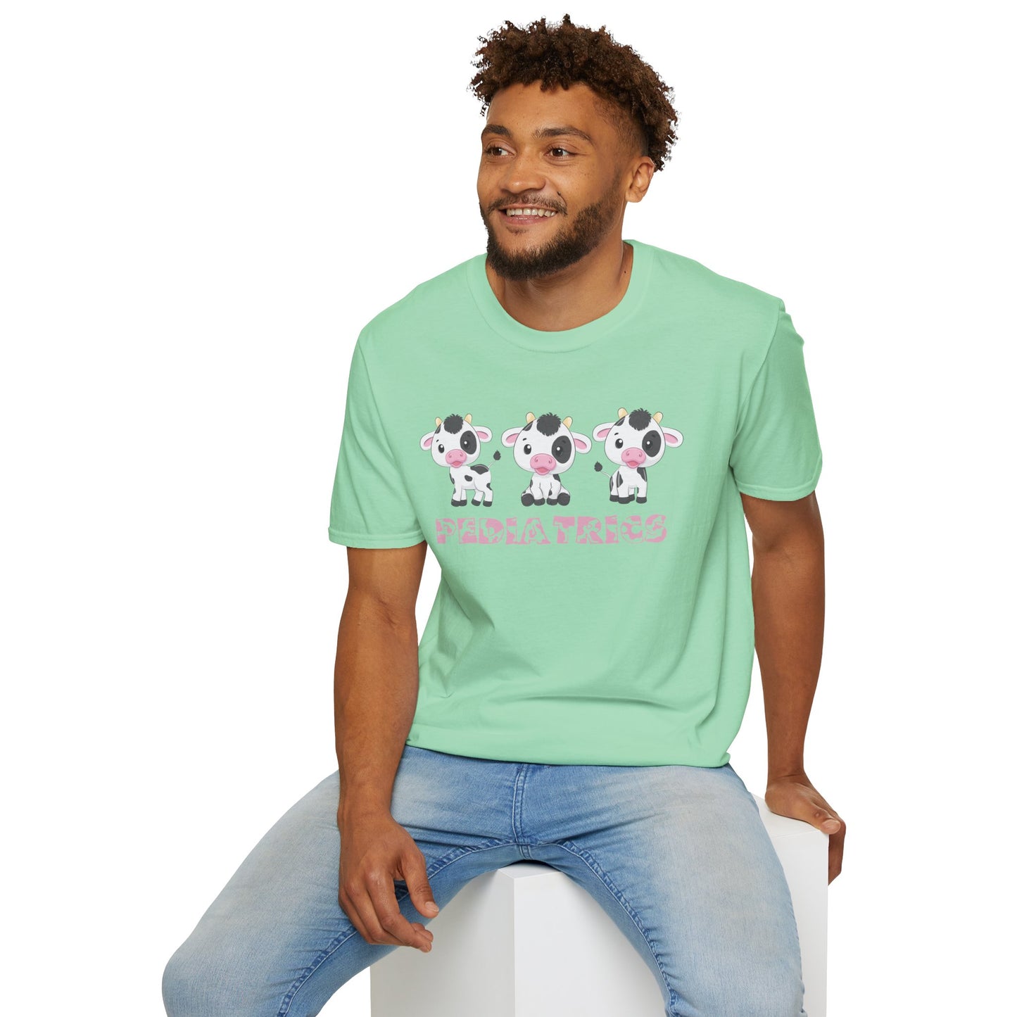 Cute Pediatrics Cow Unisex Heavy Cotton Tee