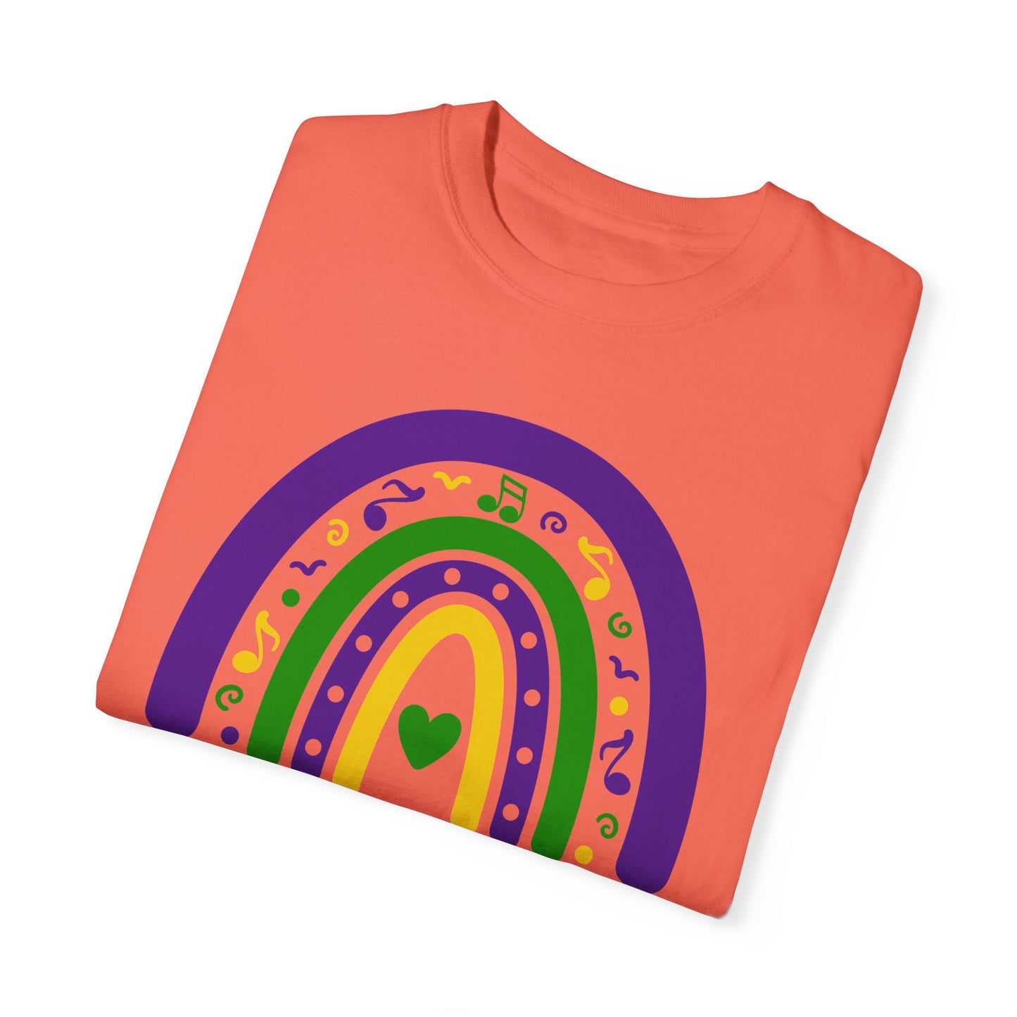 Pediatric Nurse Mardi Gras T Shirt Rainbow Design