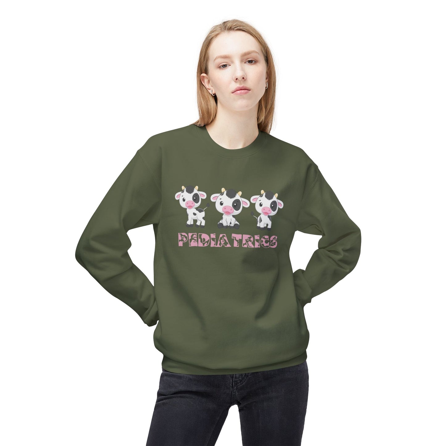 Cute Cow Pediatrics Crewneck Sweatshirt