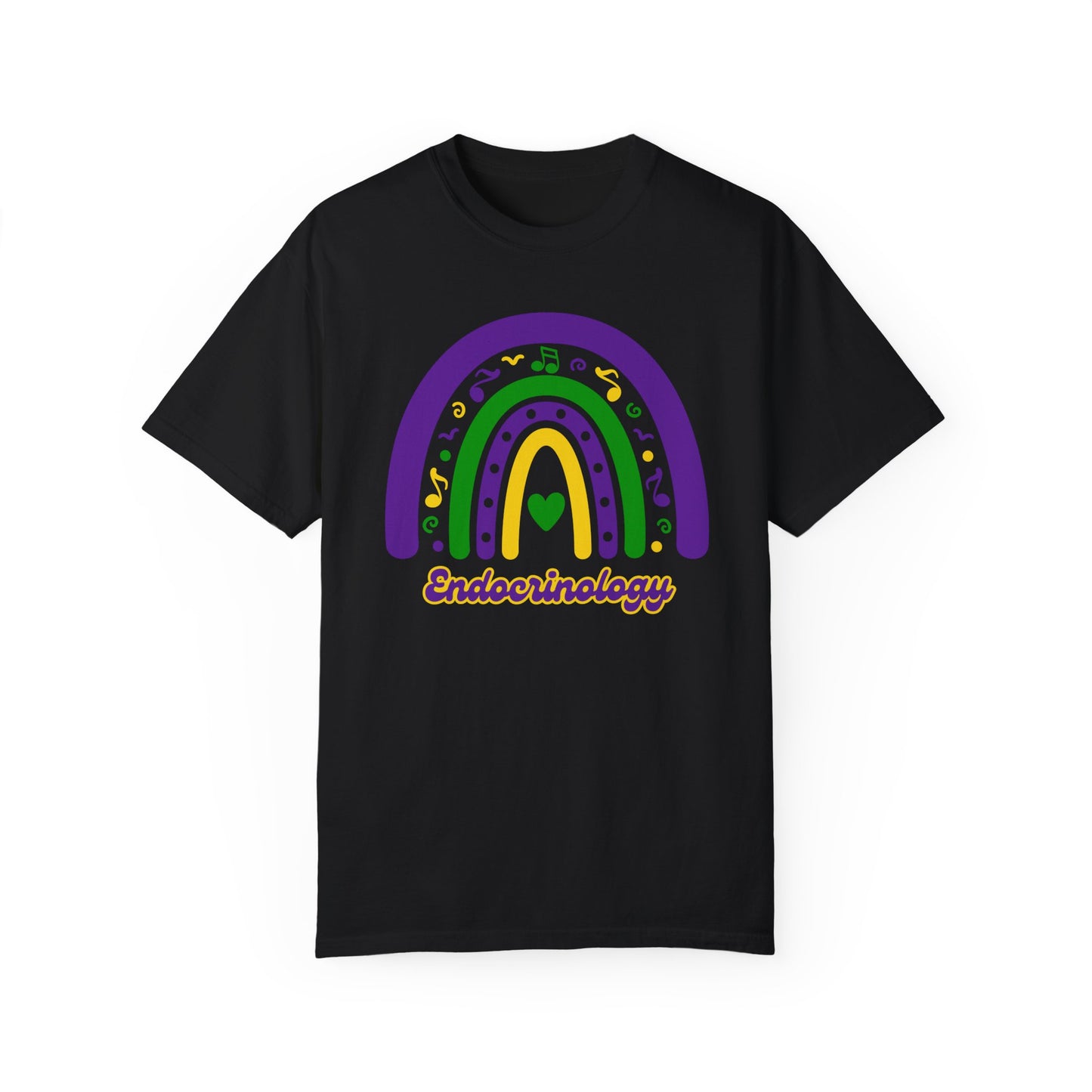 Endocrinology Mardi Gras T Shirt Rainbow Design