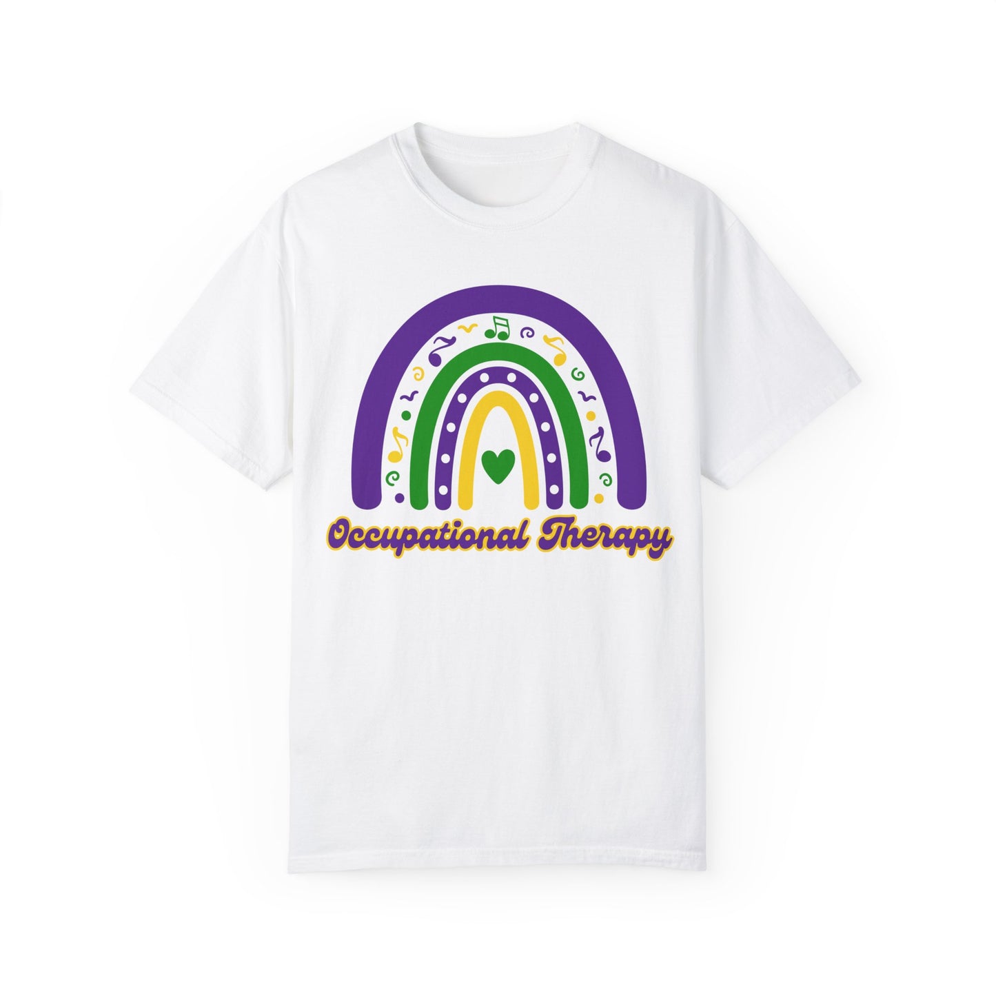 Occupational Therapy Mardi Gras T Shirt Rainbow Design