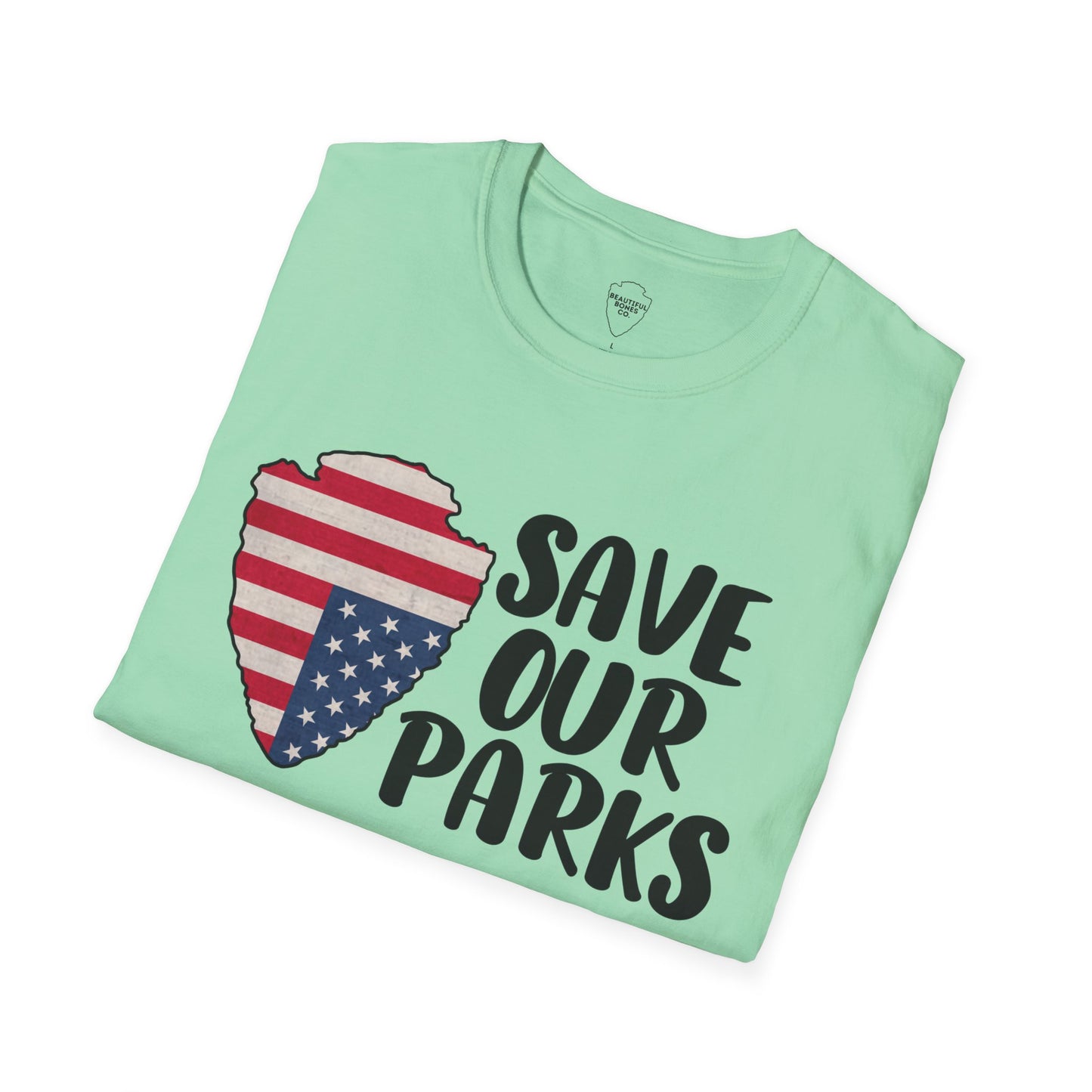 Save Our National Parks Distress Flag T Shirt