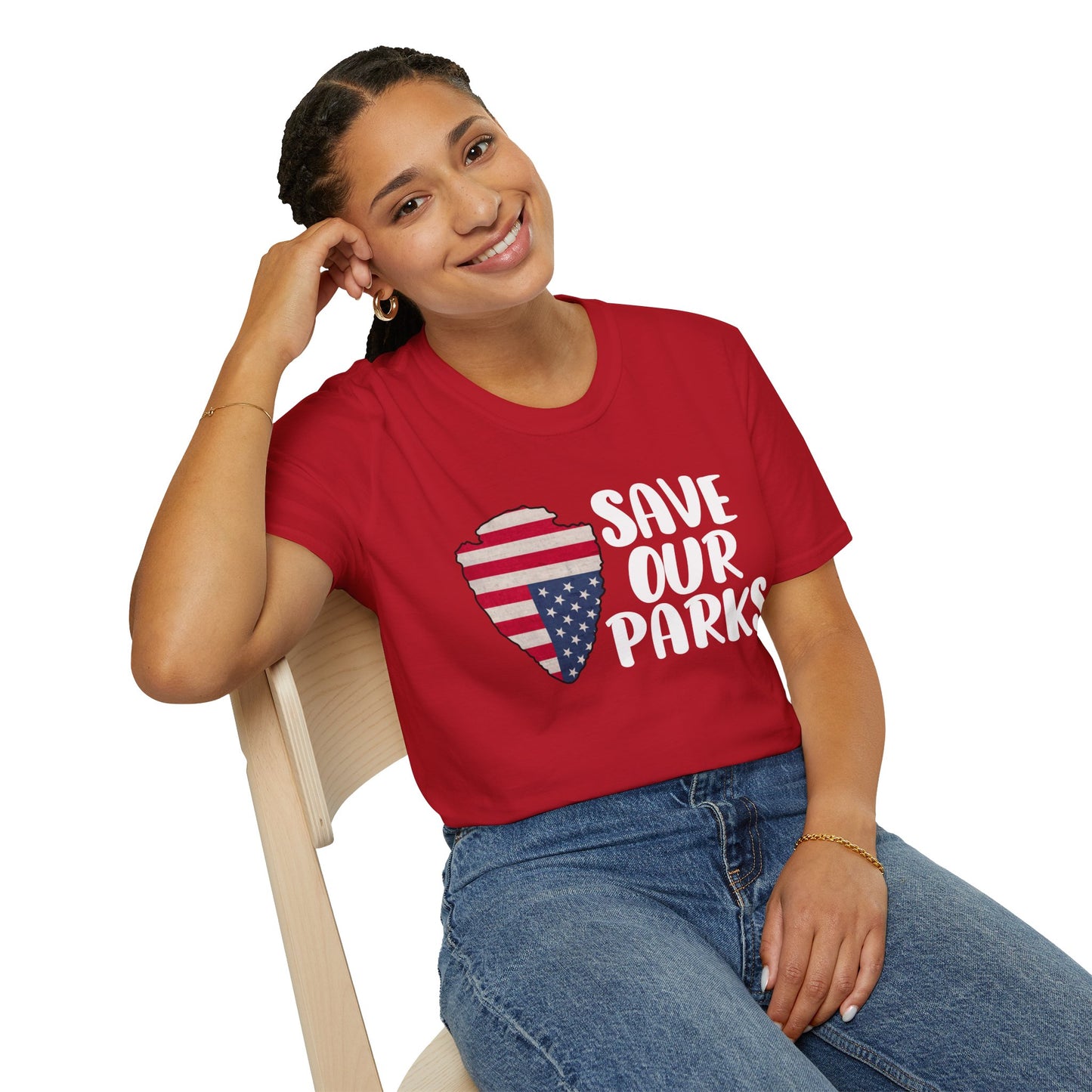 Save Our National Parks Distress Flag T Shirt