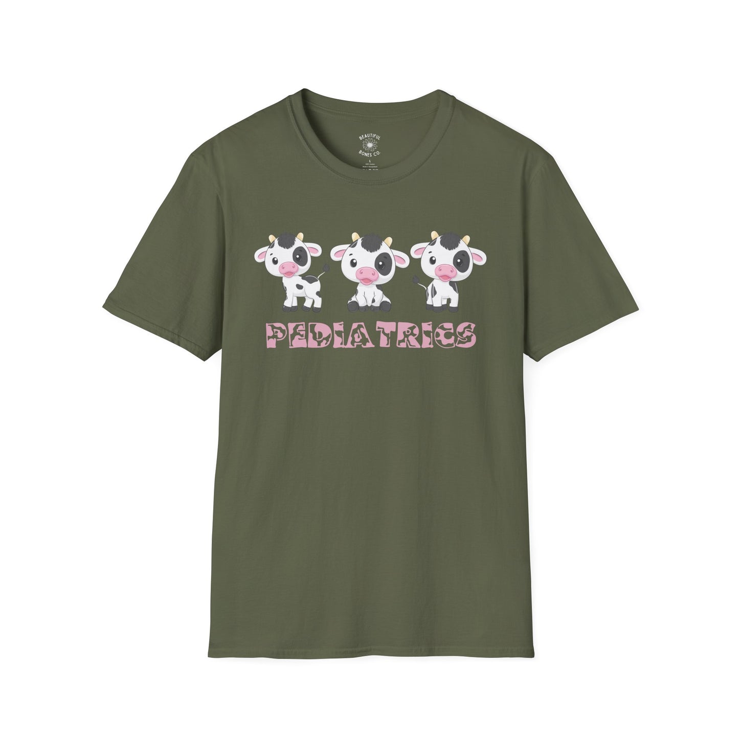 Cute Pediatrics Cow Unisex Heavy Cotton Tee