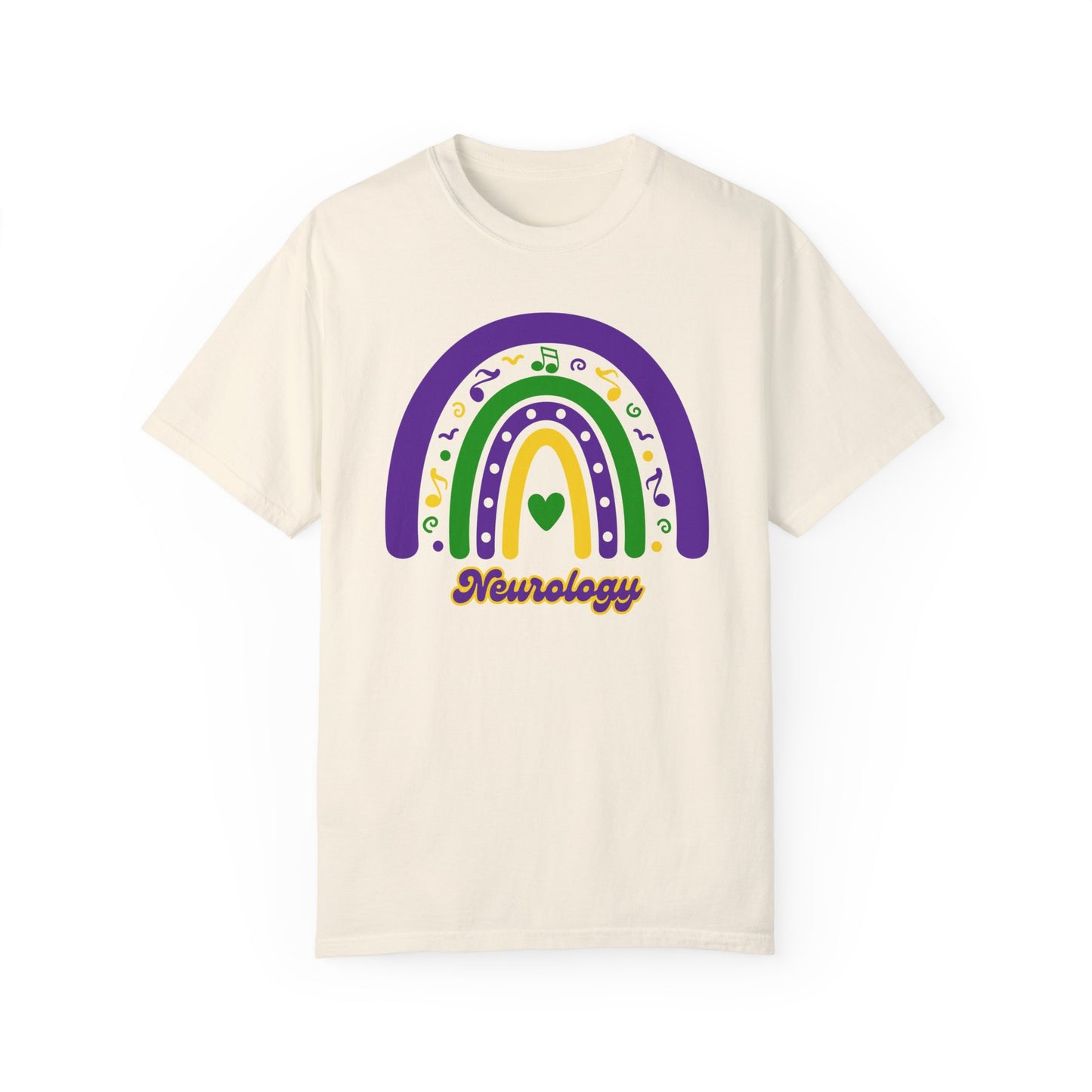 Neurology Mardi Gras T Shirt Rainbow Design