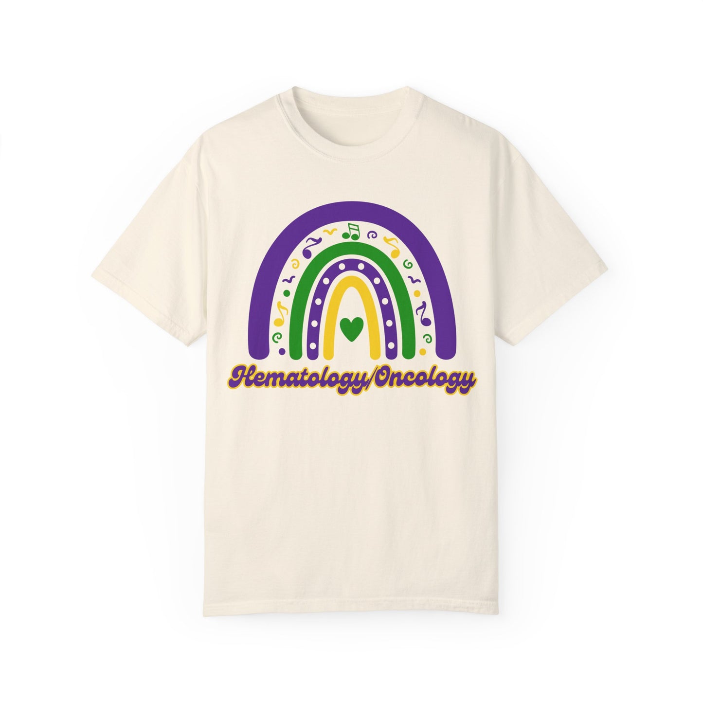 Hematology Oncology Mardi Gras T Shirt Rainbow Design