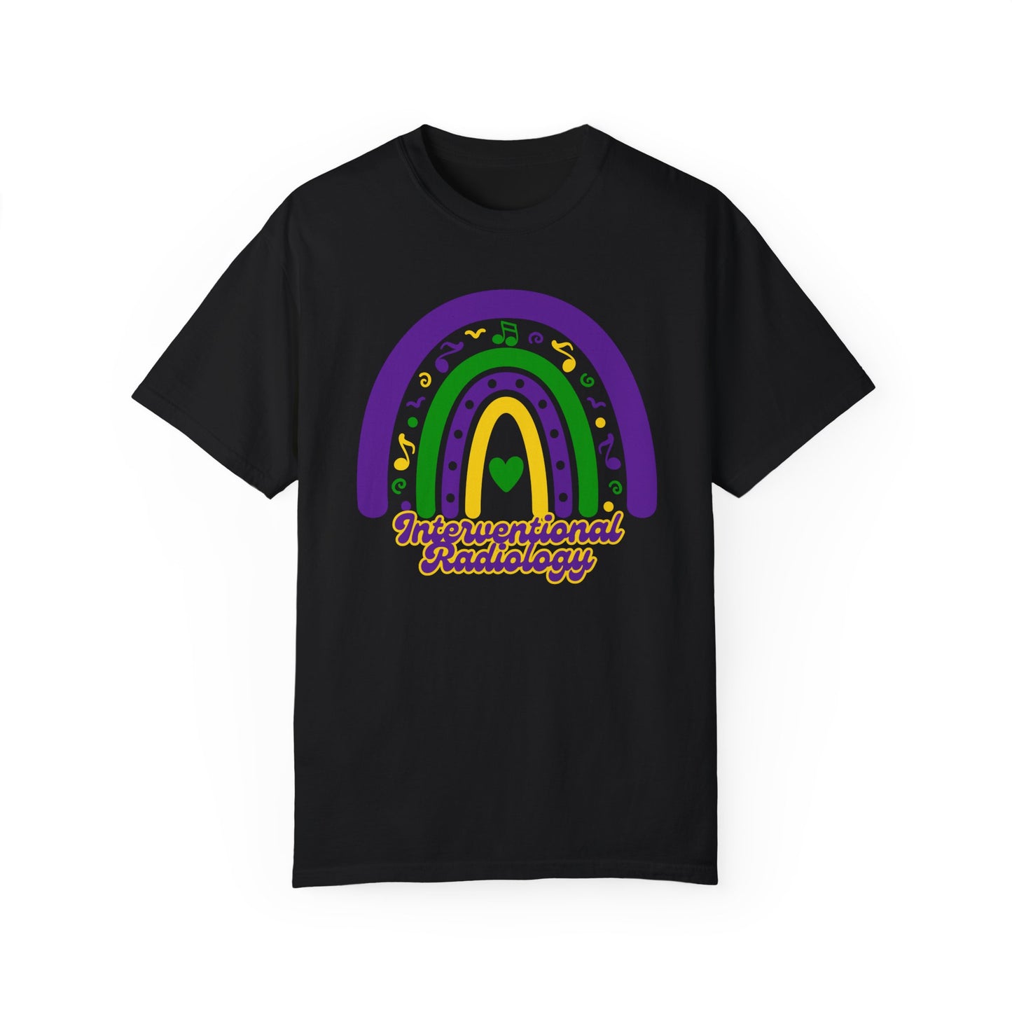 Interventional Radiology Mardi Gras T Shirt Rainbow Design