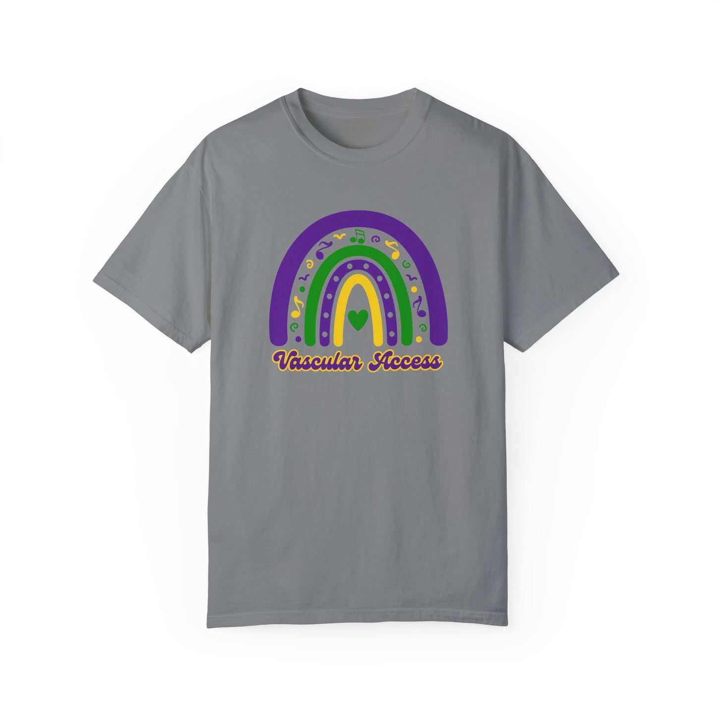 VASCULAR ACCESS Mardi Gras Rainbow T Shirt