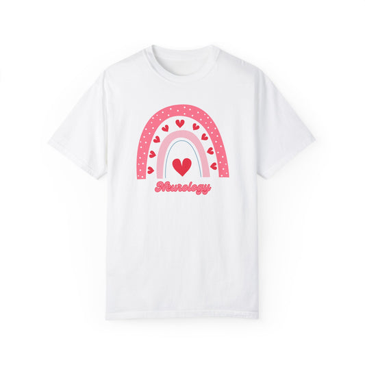 Neurology Valentines Day Shirt Rainbow Heart