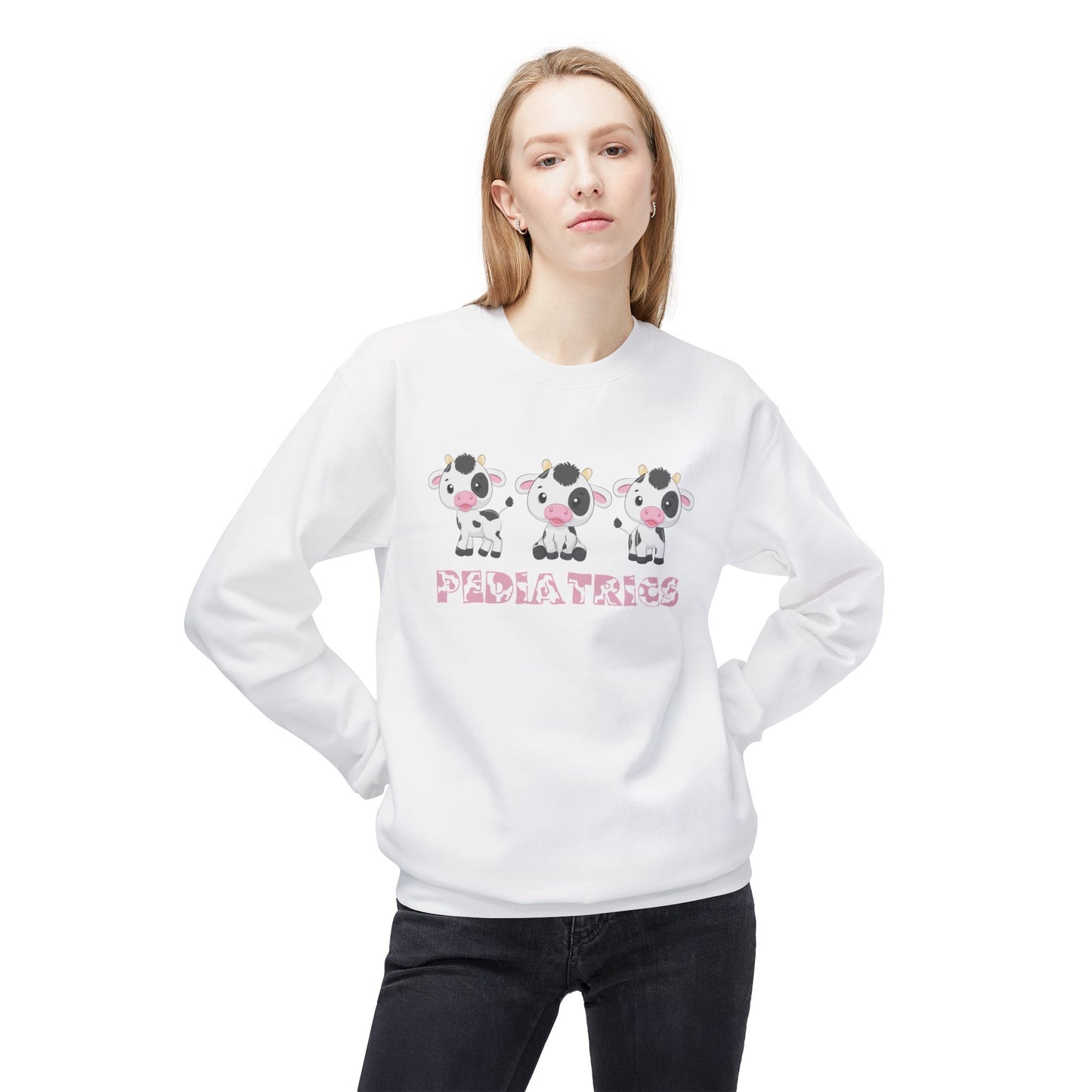 Cute Cow Pediatrics Crewneck Sweatshirt