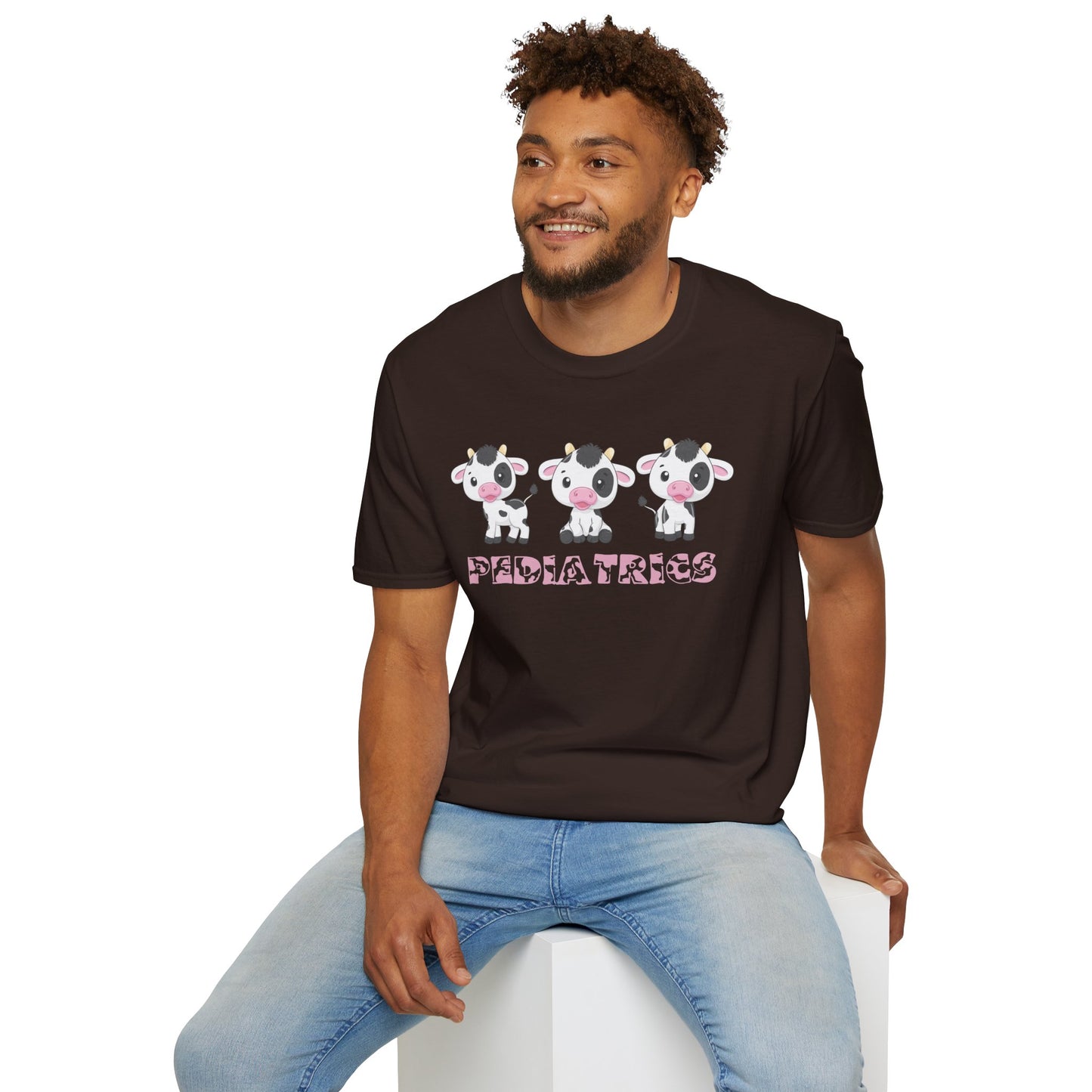 Cute Pediatrics Cow Unisex Heavy Cotton Tee