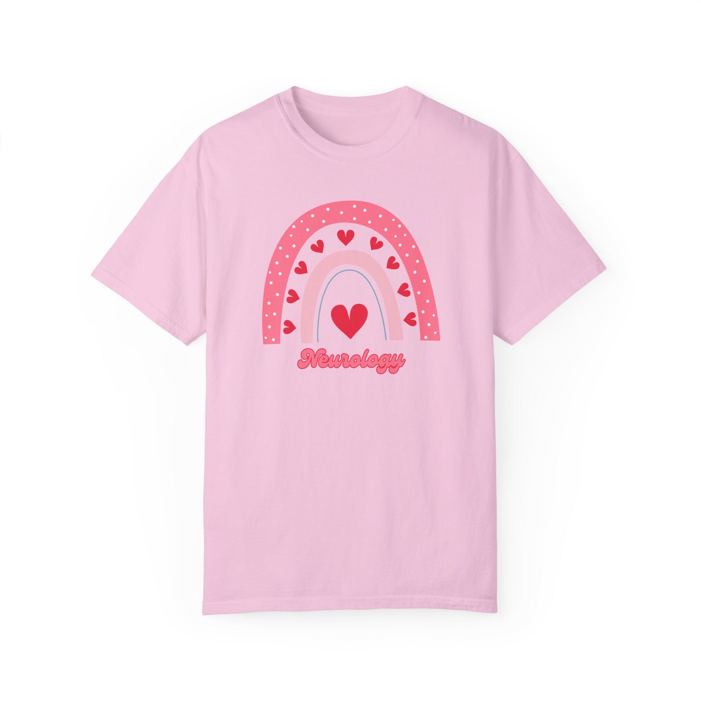 Neurology Valentines Day Shirt Rainbow Heart