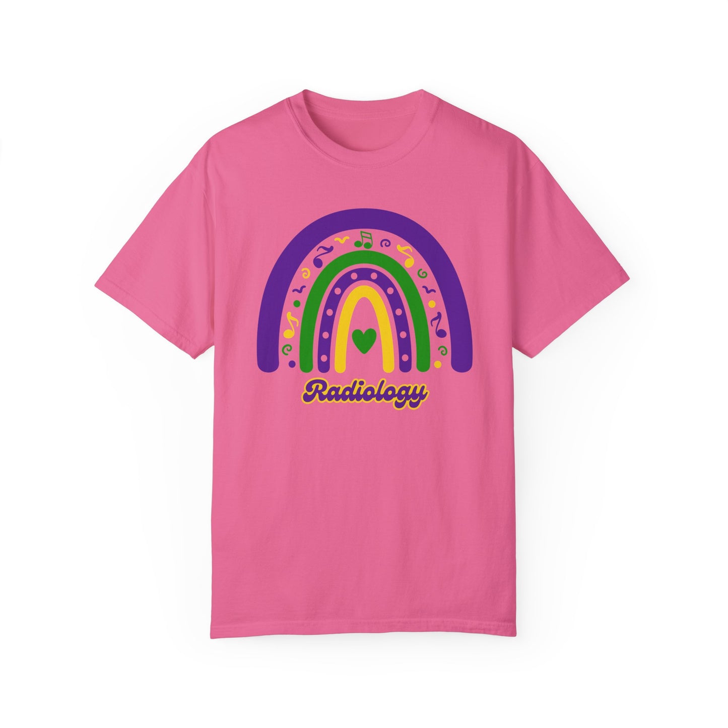 Radiology Department Mardi Gras T Shirt Rainbow Design