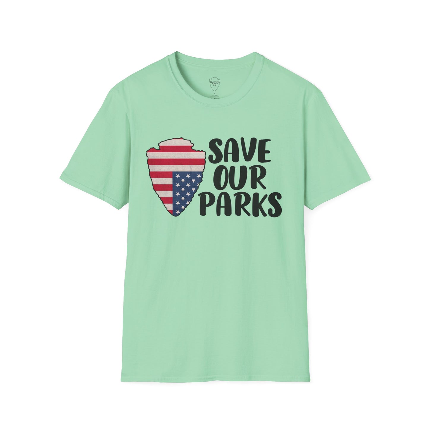 Save Our National Parks Distress Flag T Shirt