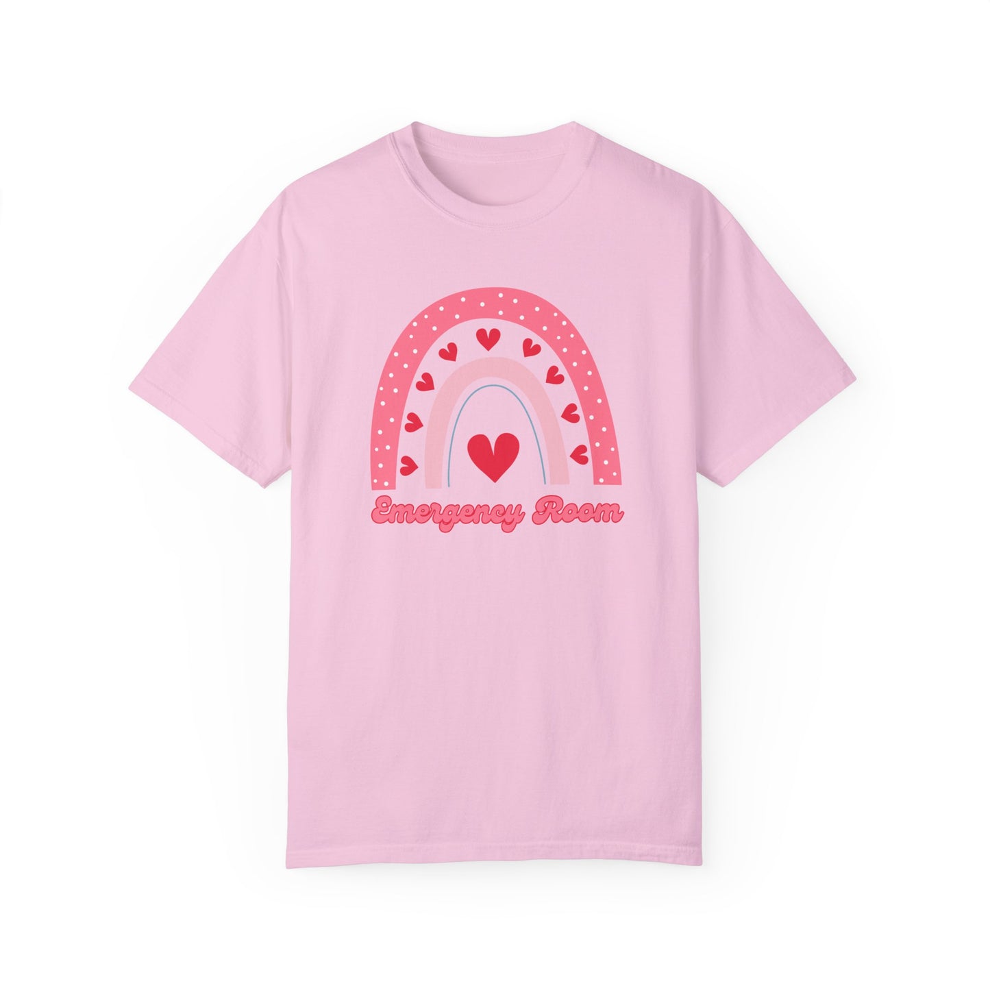 Emergency Room Valentines Day Shirt Rainbow Hearts