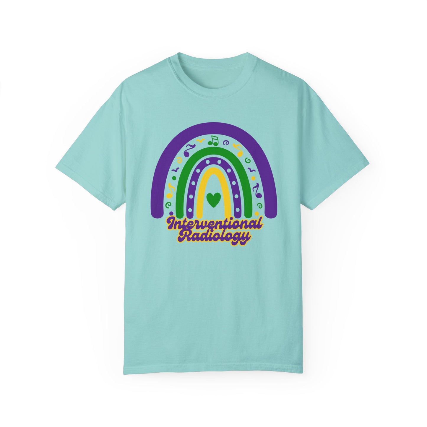 Interventional Radiology Mardi Gras T Shirt Rainbow Design