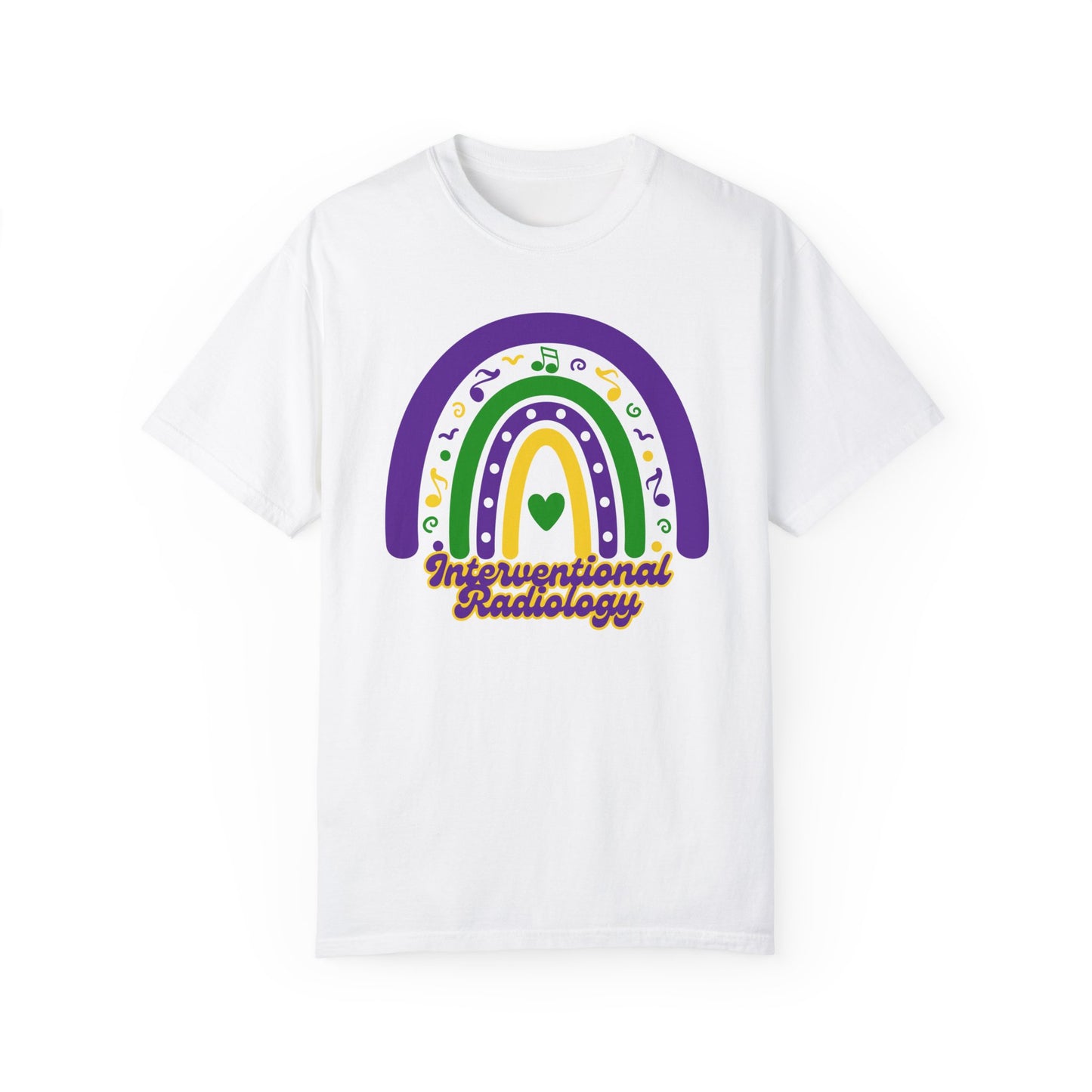 Interventional Radiology Mardi Gras T Shirt Rainbow Design