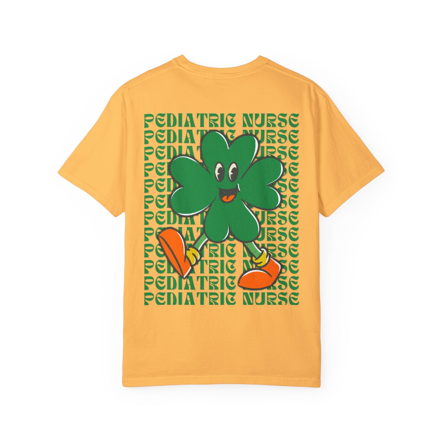 Pediatric Nurse St. Patrick's Day T Shirt Happy Shamrock