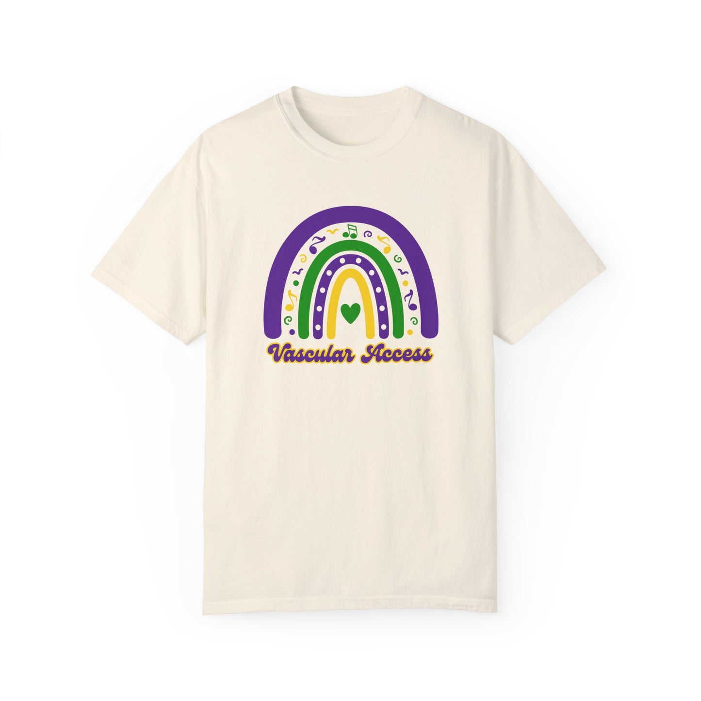 VASCULAR ACCESS Mardi Gras Rainbow T Shirt