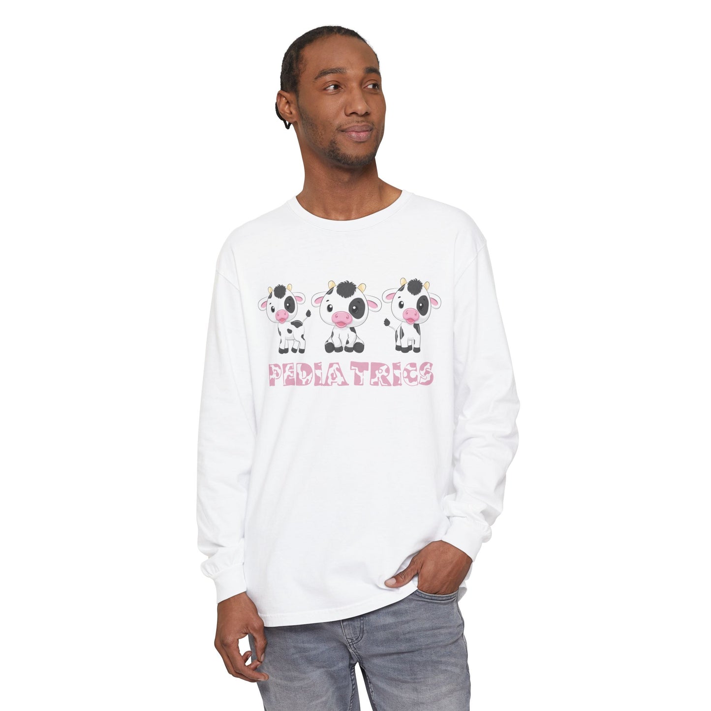 Cute Pediatrics Cow Long Sleeve T-Shirt