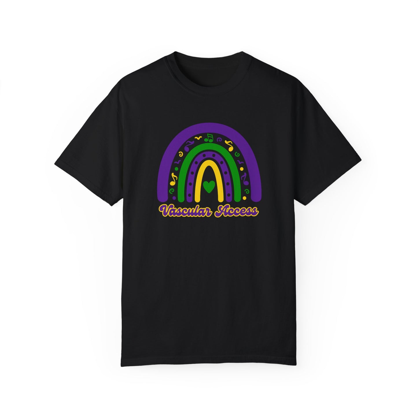 VASCULAR ACCESS Mardi Gras Rainbow T Shirt