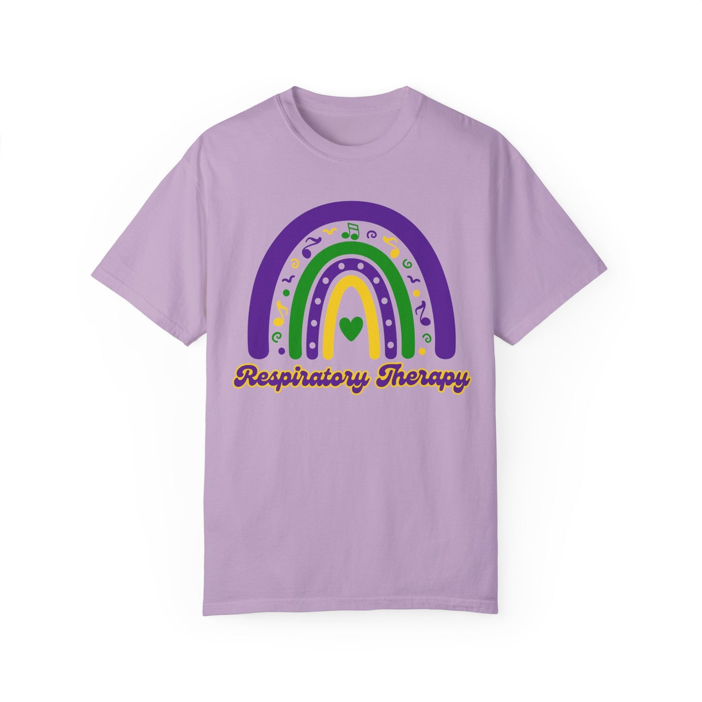 Respiratory Therapy Unisex Mardi Gras T Shirt Rainbow Design