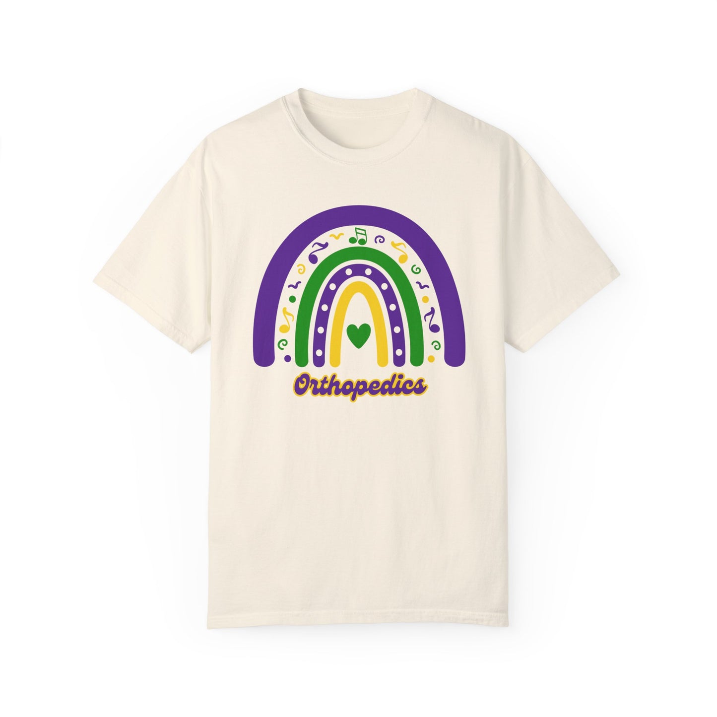 Fun Orthopedics Mardi Gras T Shirt Rainbow Design