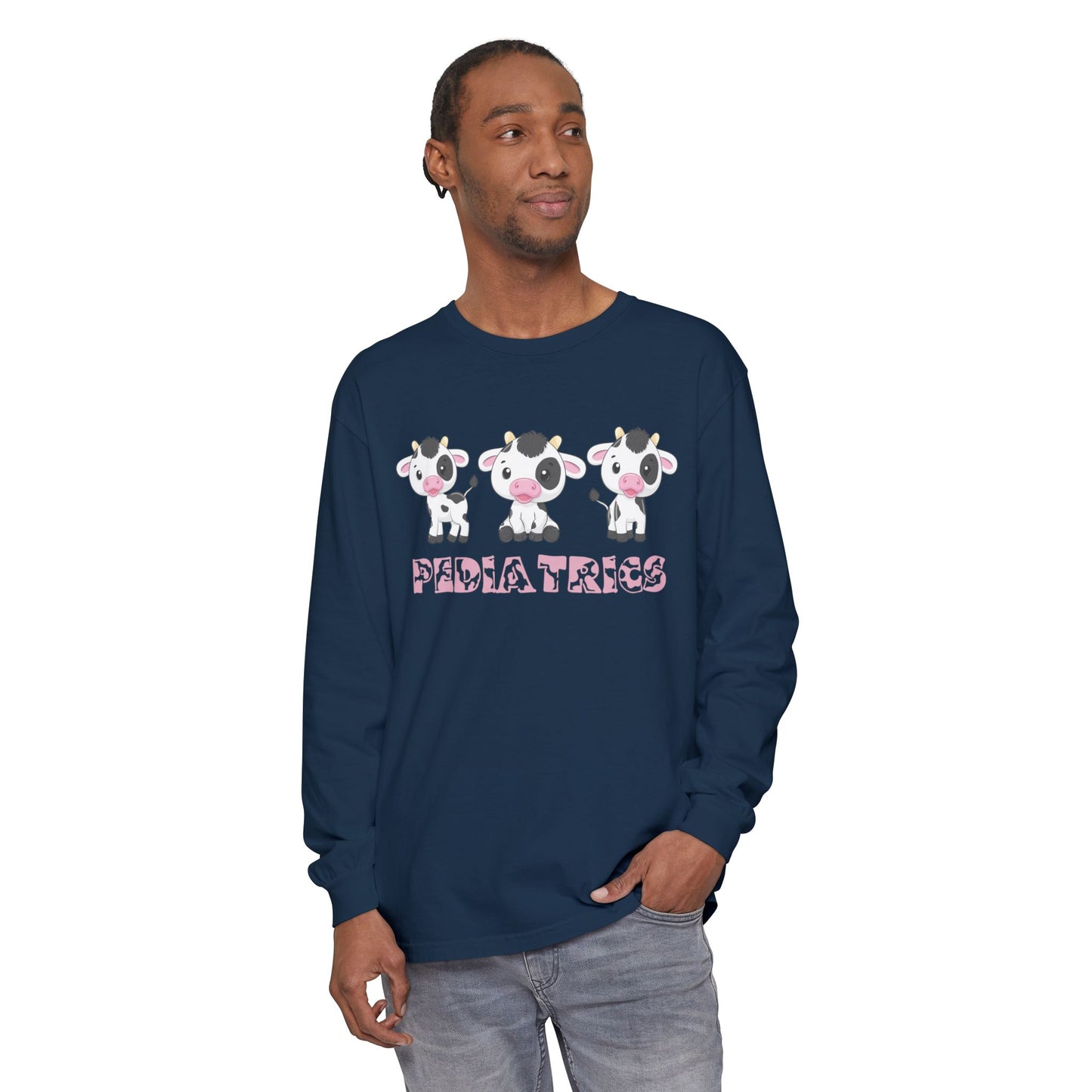 Cute Pediatrics Cow Long Sleeve T-Shirt