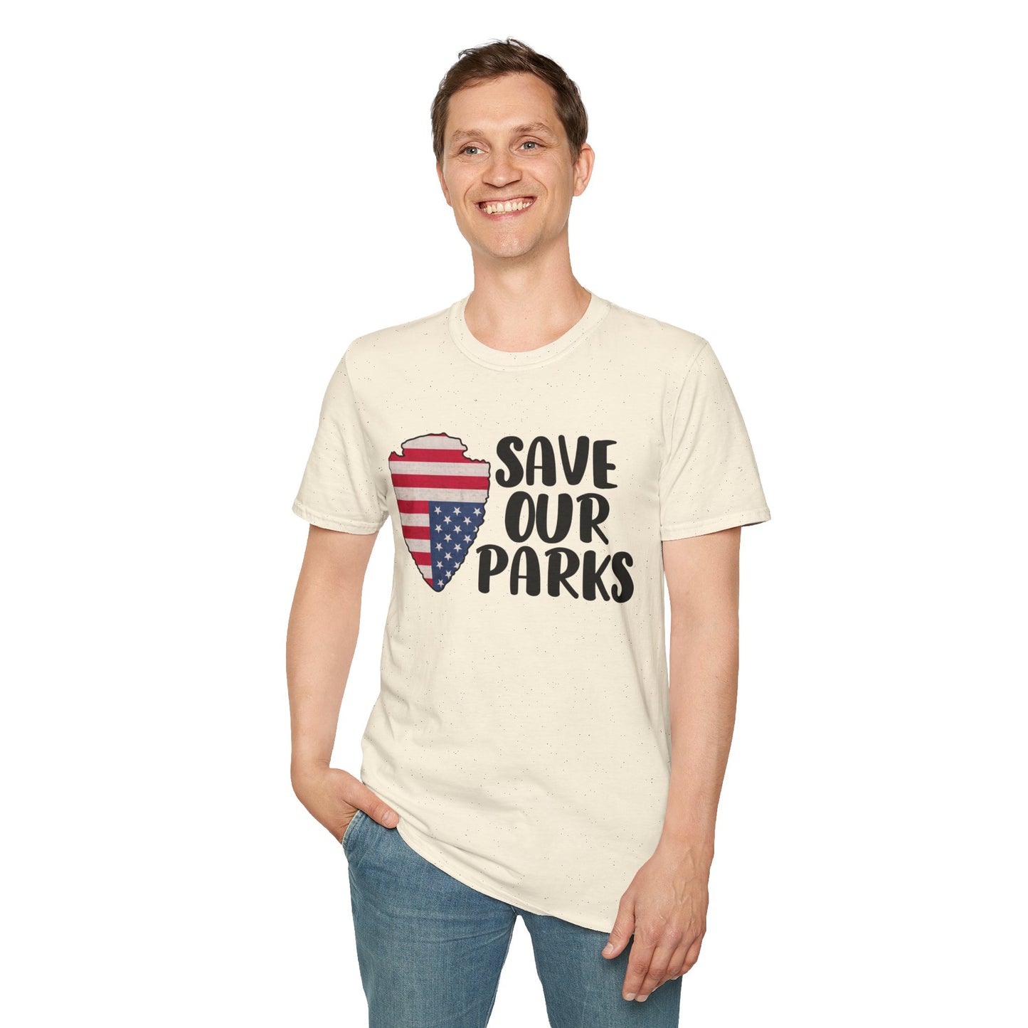 Save Our National Parks Distress Flag T Shirt