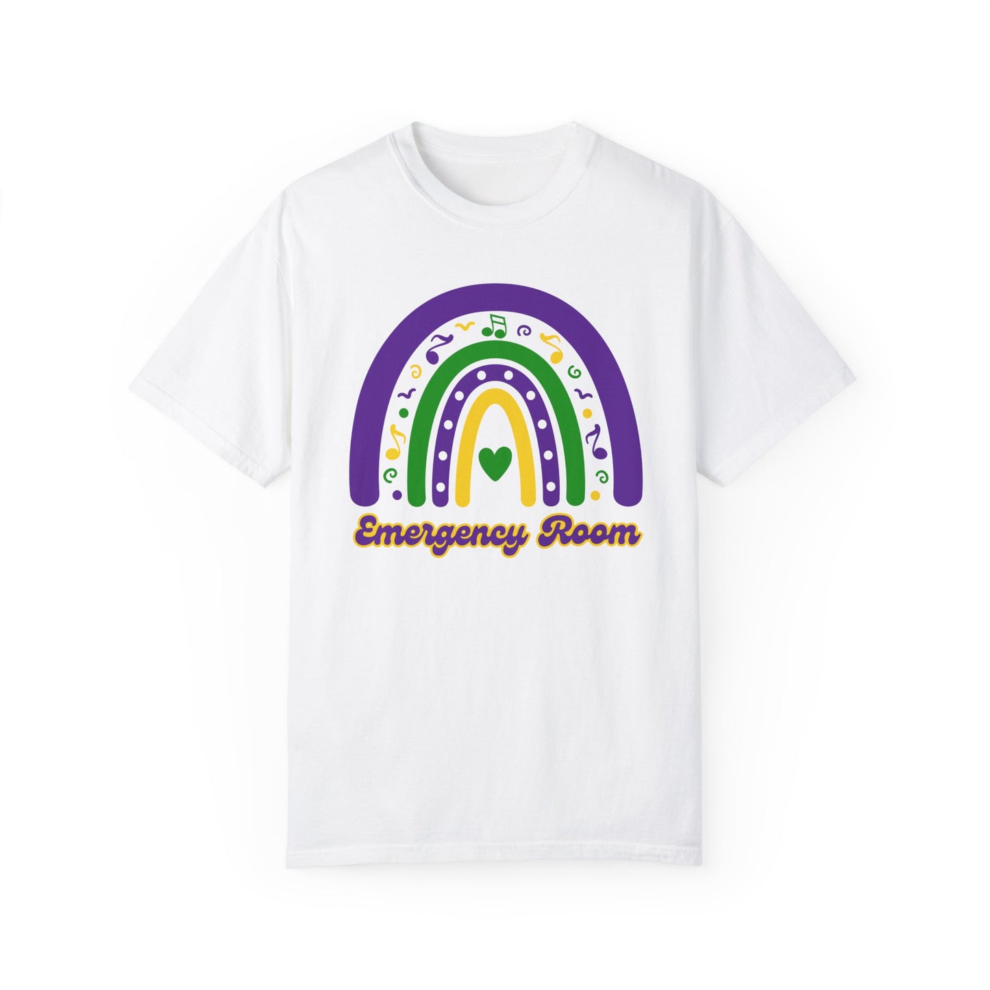 Emergency Room Rainbow Unisex Garment-Dyed T-Shirt - Vibrant, Casual Wear for Healthcare Heroes