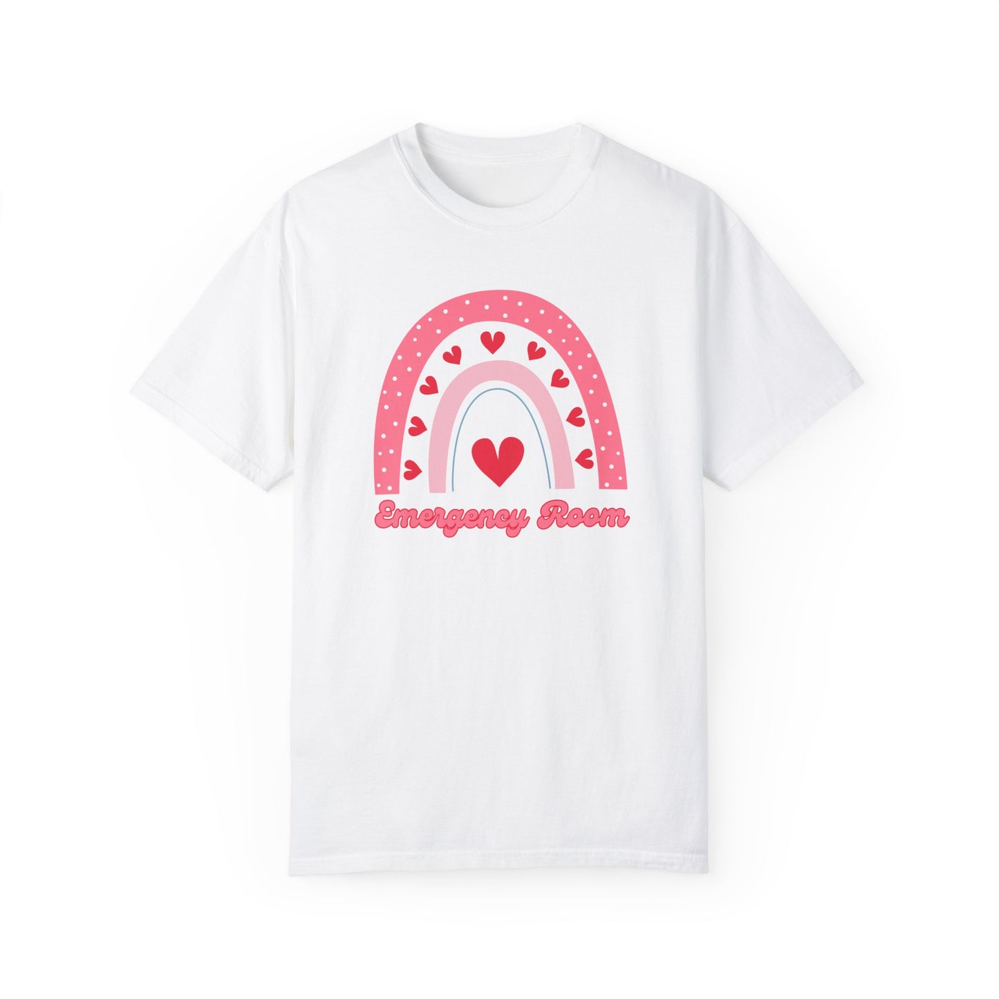 Emergency Room Valentines Day Shirt Rainbow Hearts